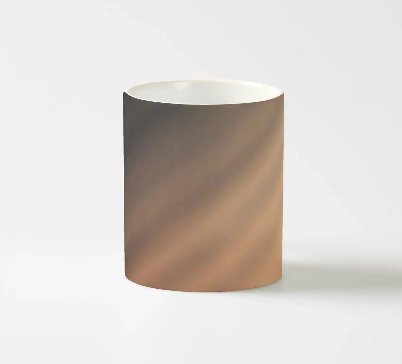 Soft gradient background with abstract light patterns ceramic mug by DesignDoodle