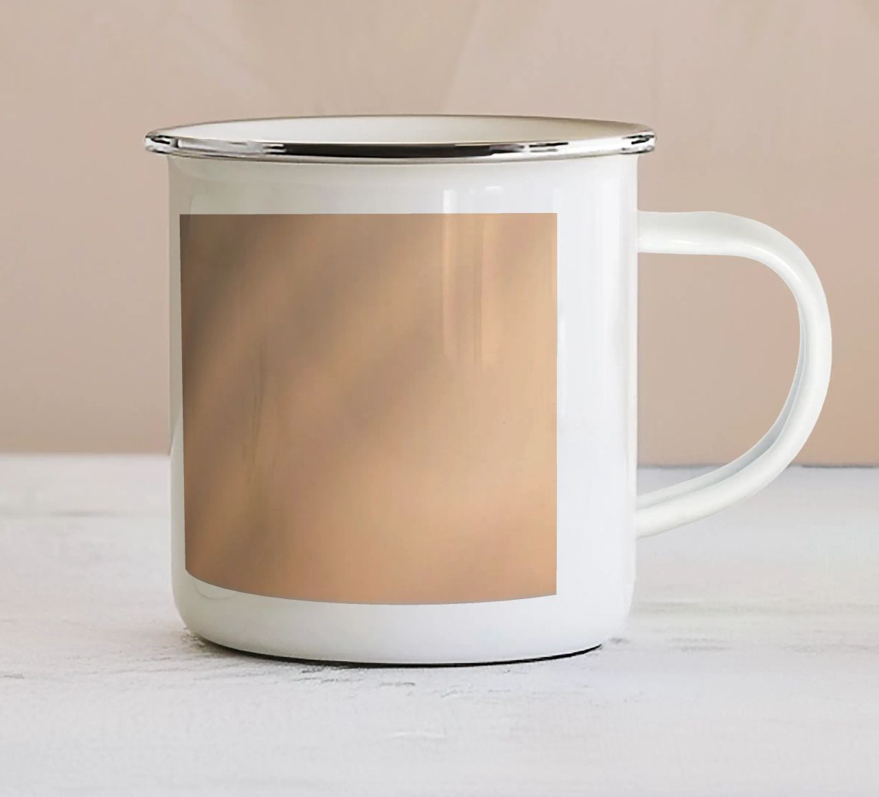 Soft gradient background with abstract light patterns enamel mug by DesignDoodle