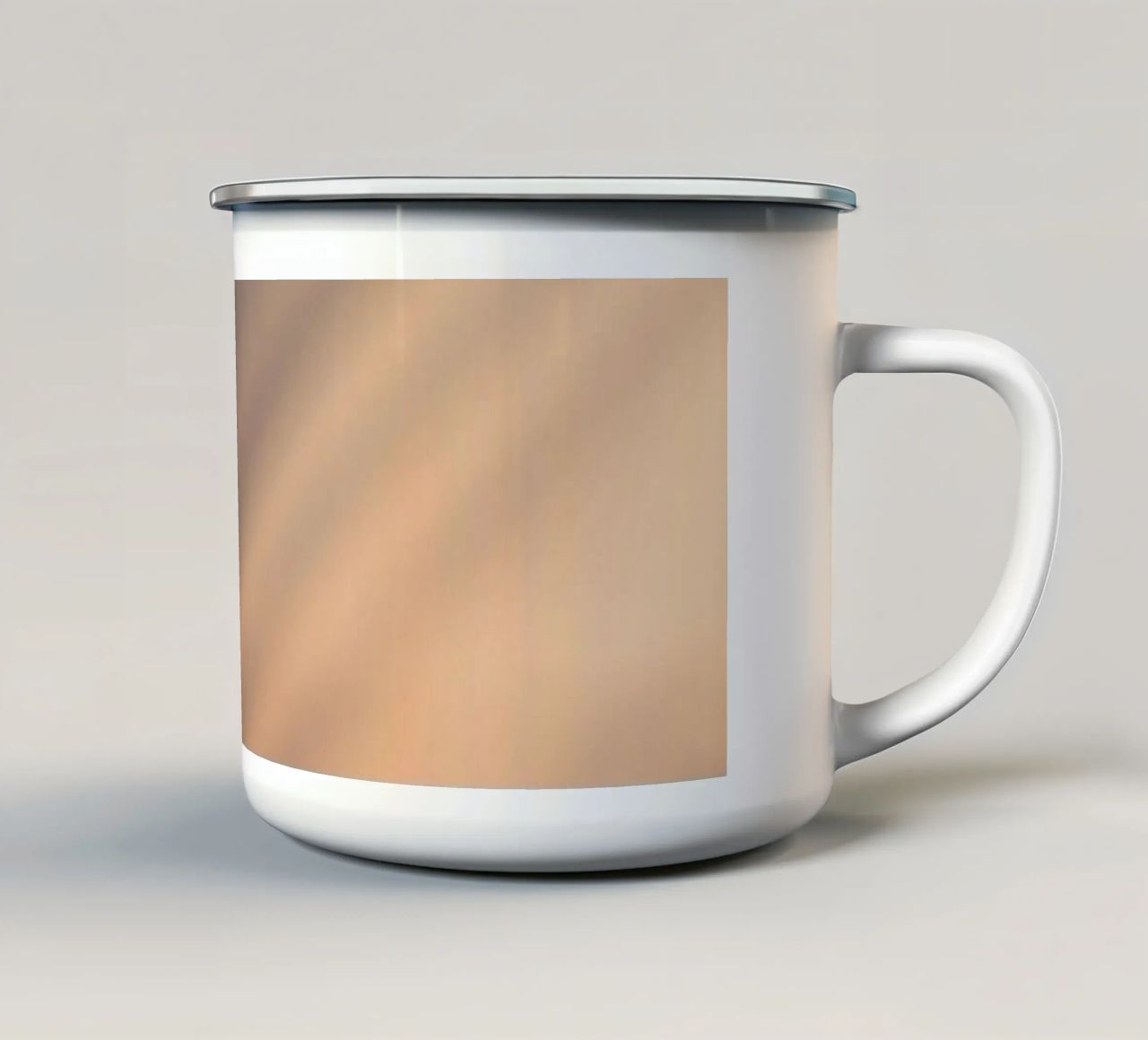 Soft gradient background with abstract light patterns enamel mug by DesignDoodle