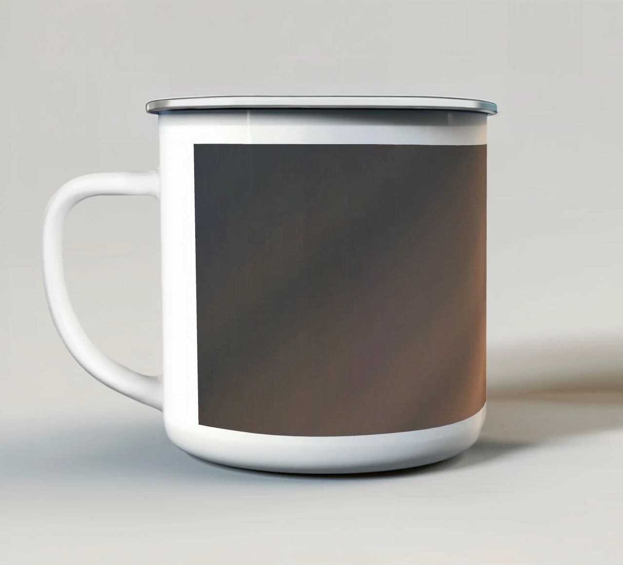 Soft gradient background with abstract light patterns enamel mug by DesignDoodle