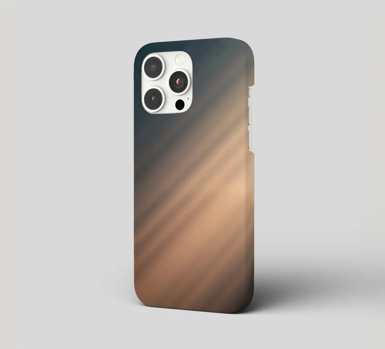 Weicher Farbverlauf im Hintergrund mit abstrakten Lichtmustern iPhone Hülle von DesignDoodle
