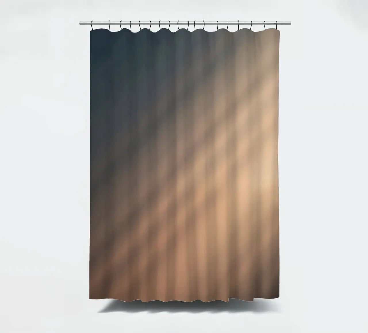 Fond dégradé doux avec des motifs lumineux abstraits rideau de douche de DesignDoodle