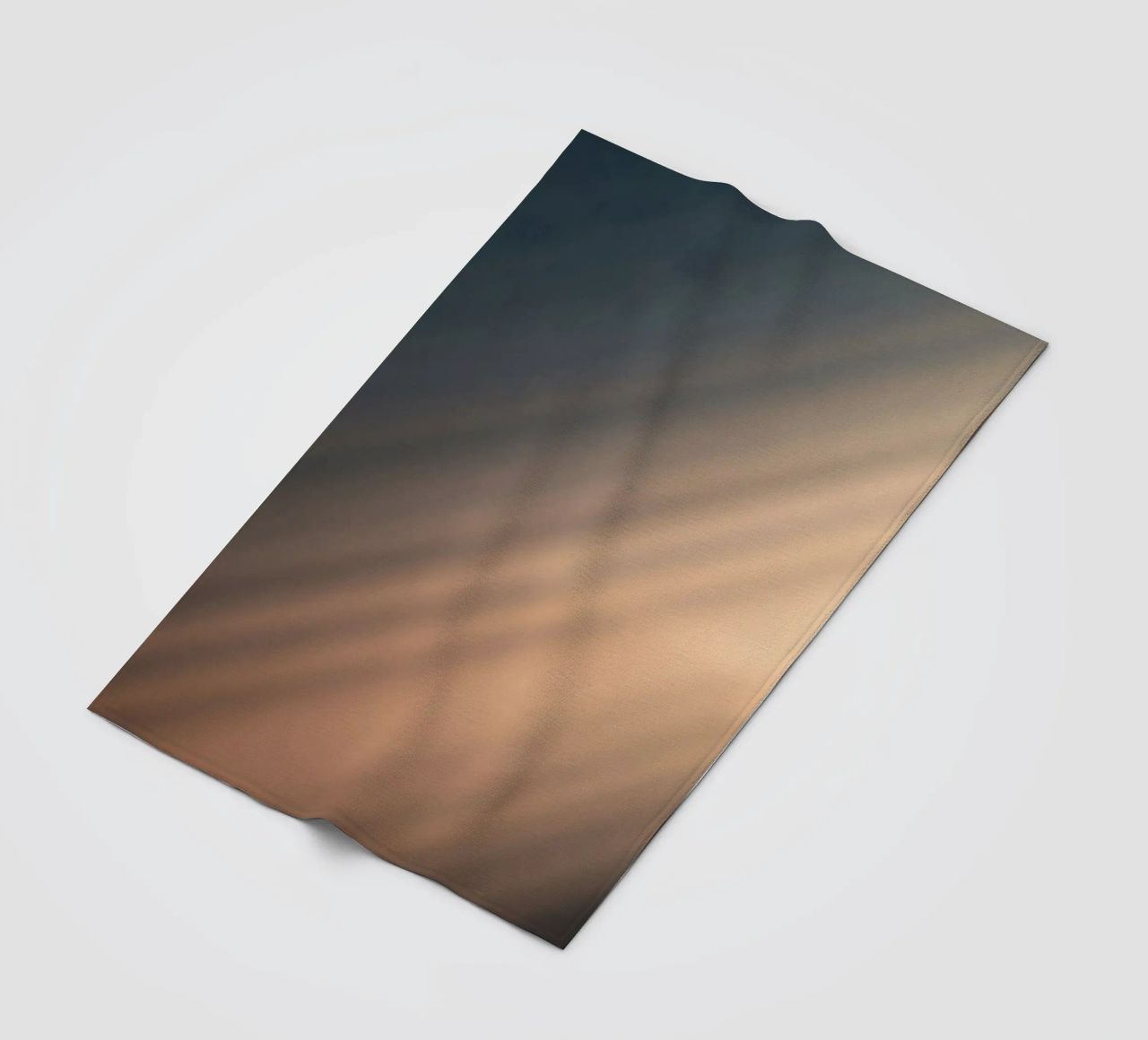 Soft gradient background with abstract light patterns fleece blanket by DesignDoodle