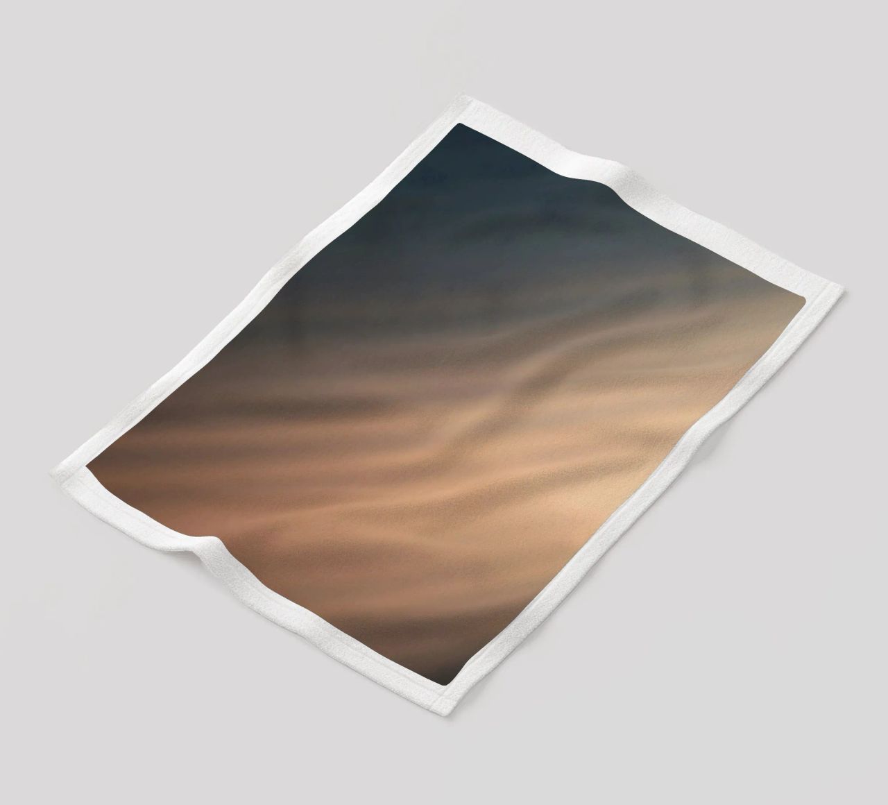 Soft gradient background with abstract light patterns fleece blanket by DesignDoodle