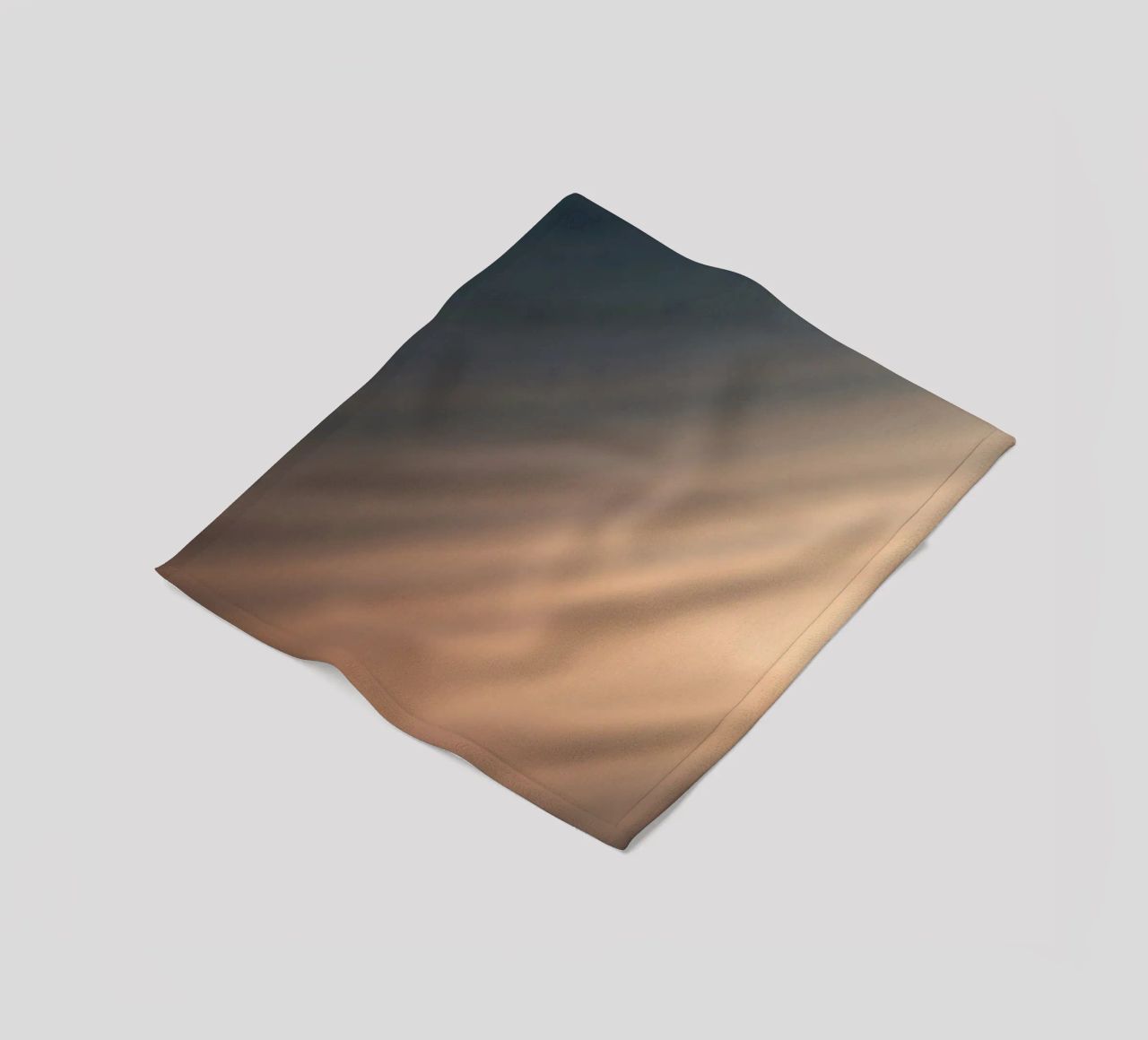 Soft gradient background with abstract light patterns fleece blanket by DesignDoodle