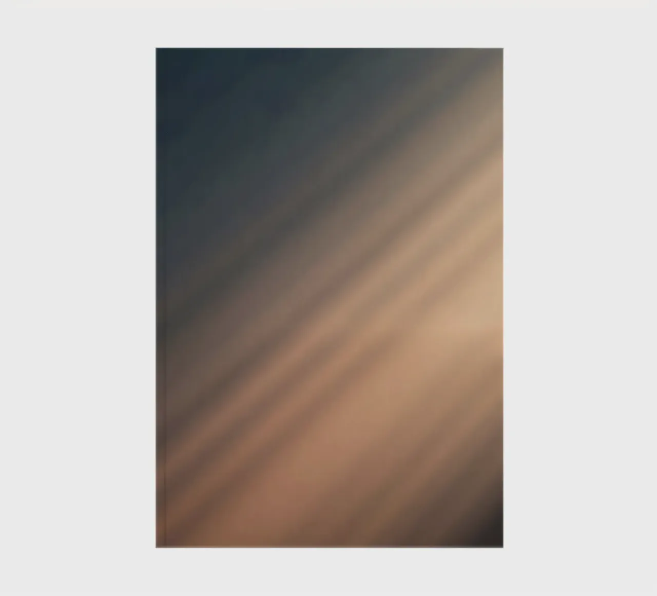 Soft gradient background with abstract light patterns notebook by DesignDoodle