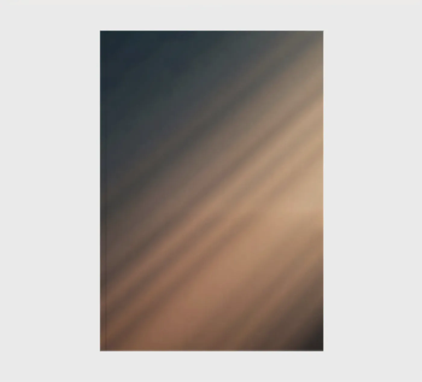 Soft gradient background with abstract light patterns notebook by DesignDoodle