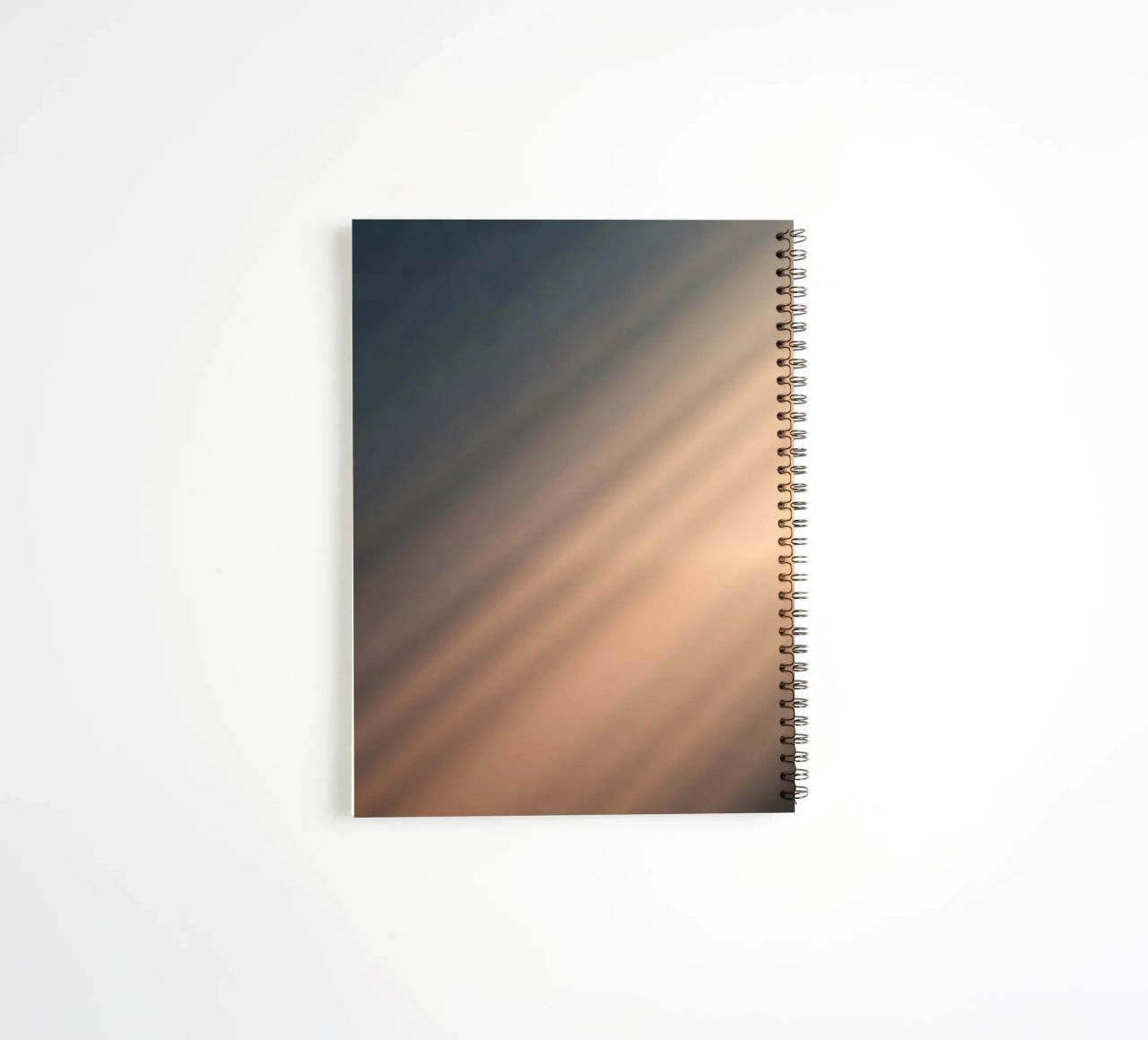 Soft gradient background with abstract light patterns spiral notebook by DesignDoodle