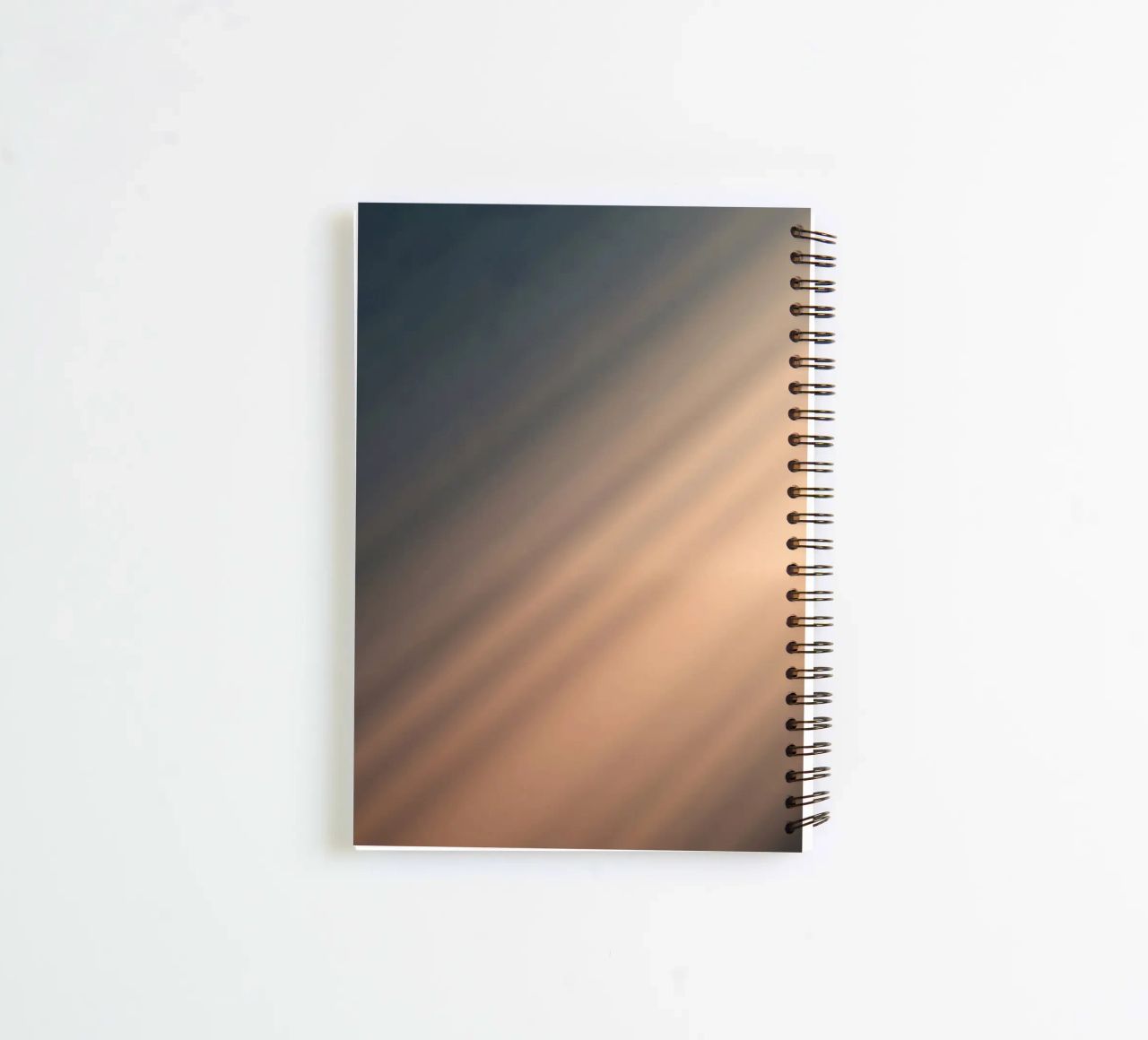 Soft gradient background with abstract light patterns spiral notebook by DesignDoodle