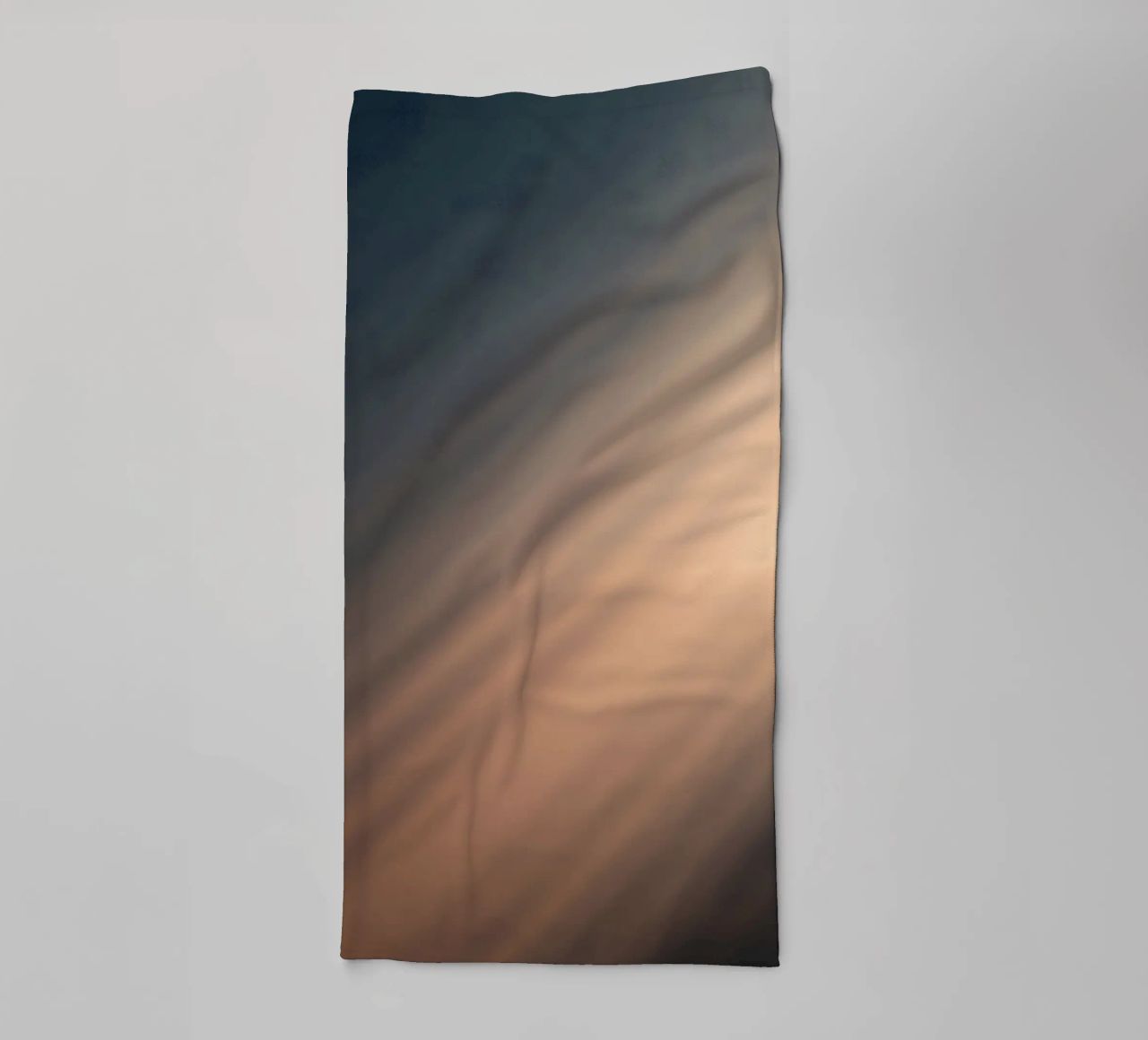 Soft gradient background with abstract light patterns towel by DesignDoodle