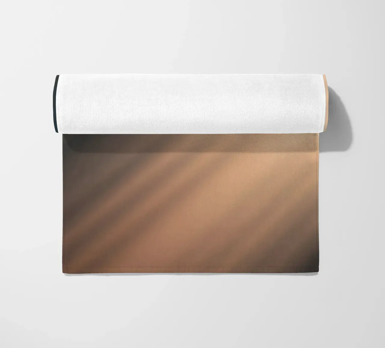 Soft gradient background with abstract light patterns beach towel by DesignDoodle