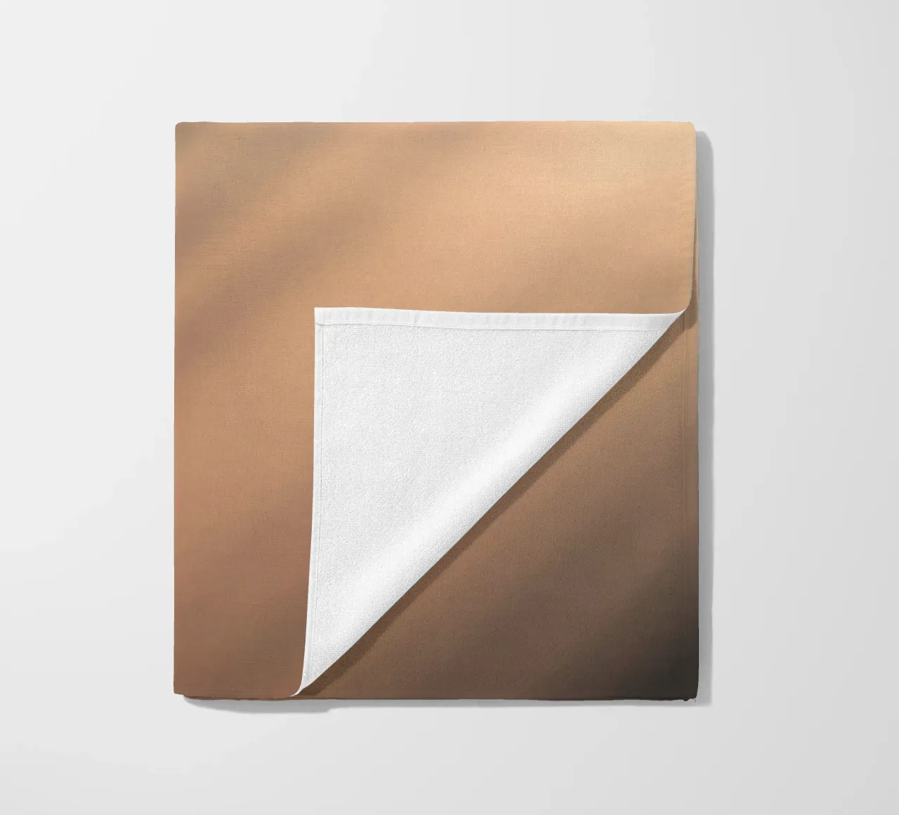 Soft gradient background with abstract light patterns beach towel by DesignDoodle