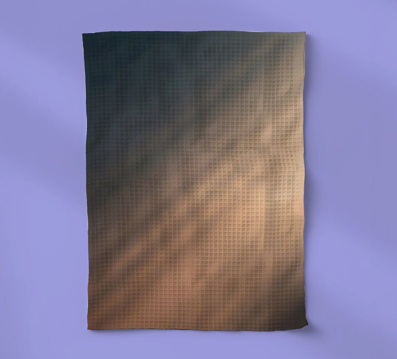 Soft gradient background with abstract light patterns tea towel by DesignDoodle