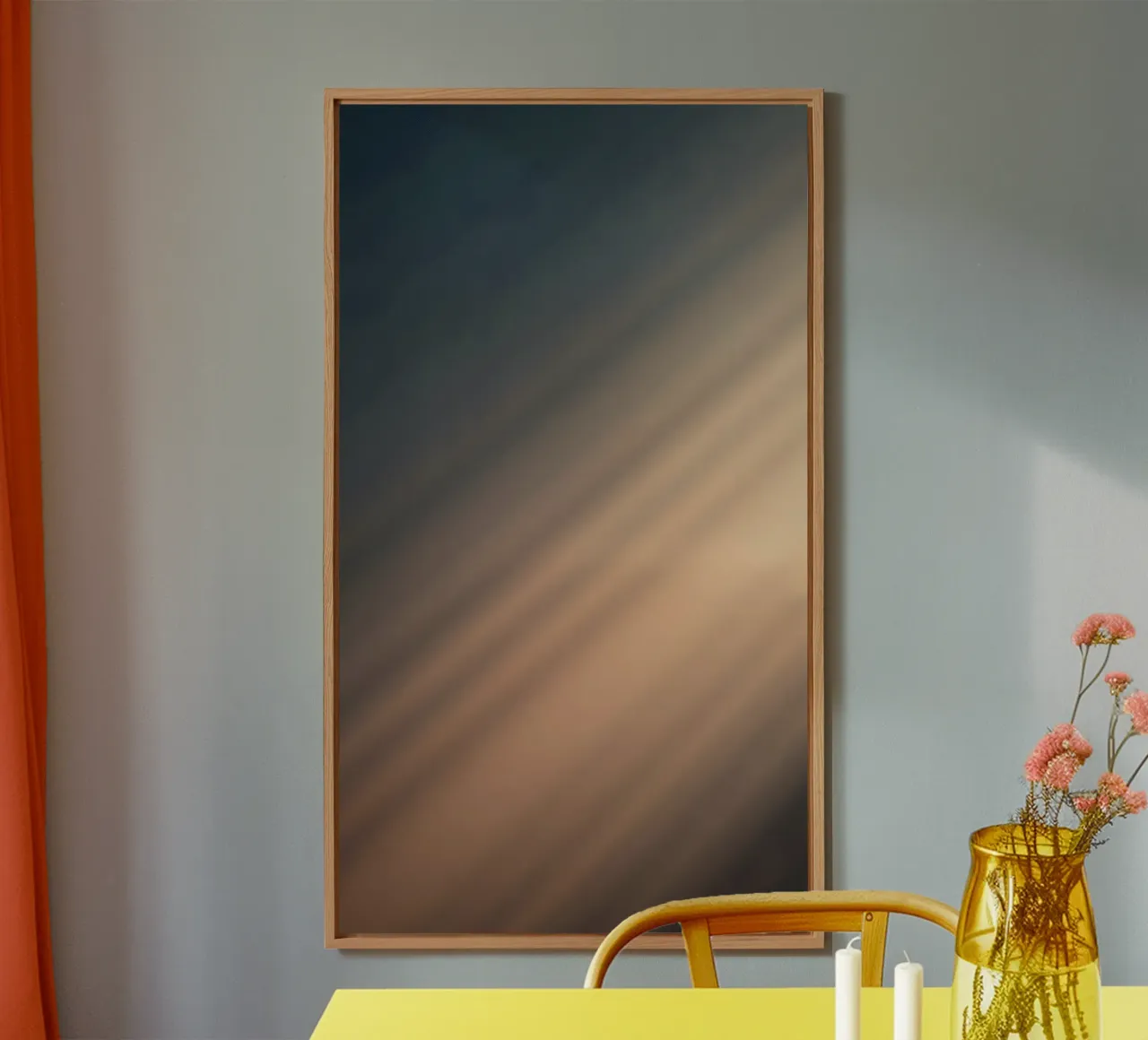 Fond dégradé doux avec des motifs lumineux abstraits panneau forex de DesignDoodle