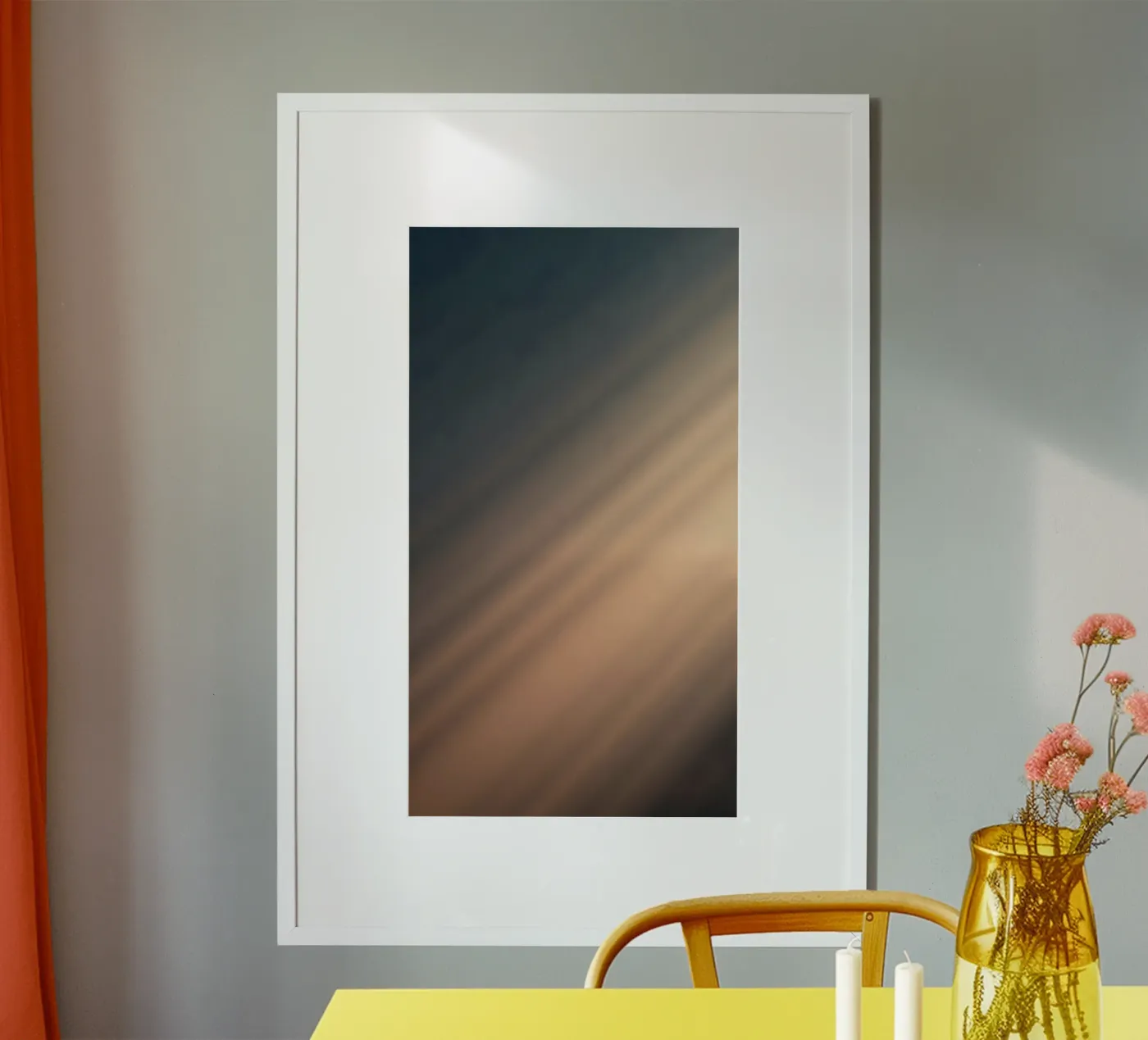 Soft gradient background with abstract light patterns poster by DesignDoodle