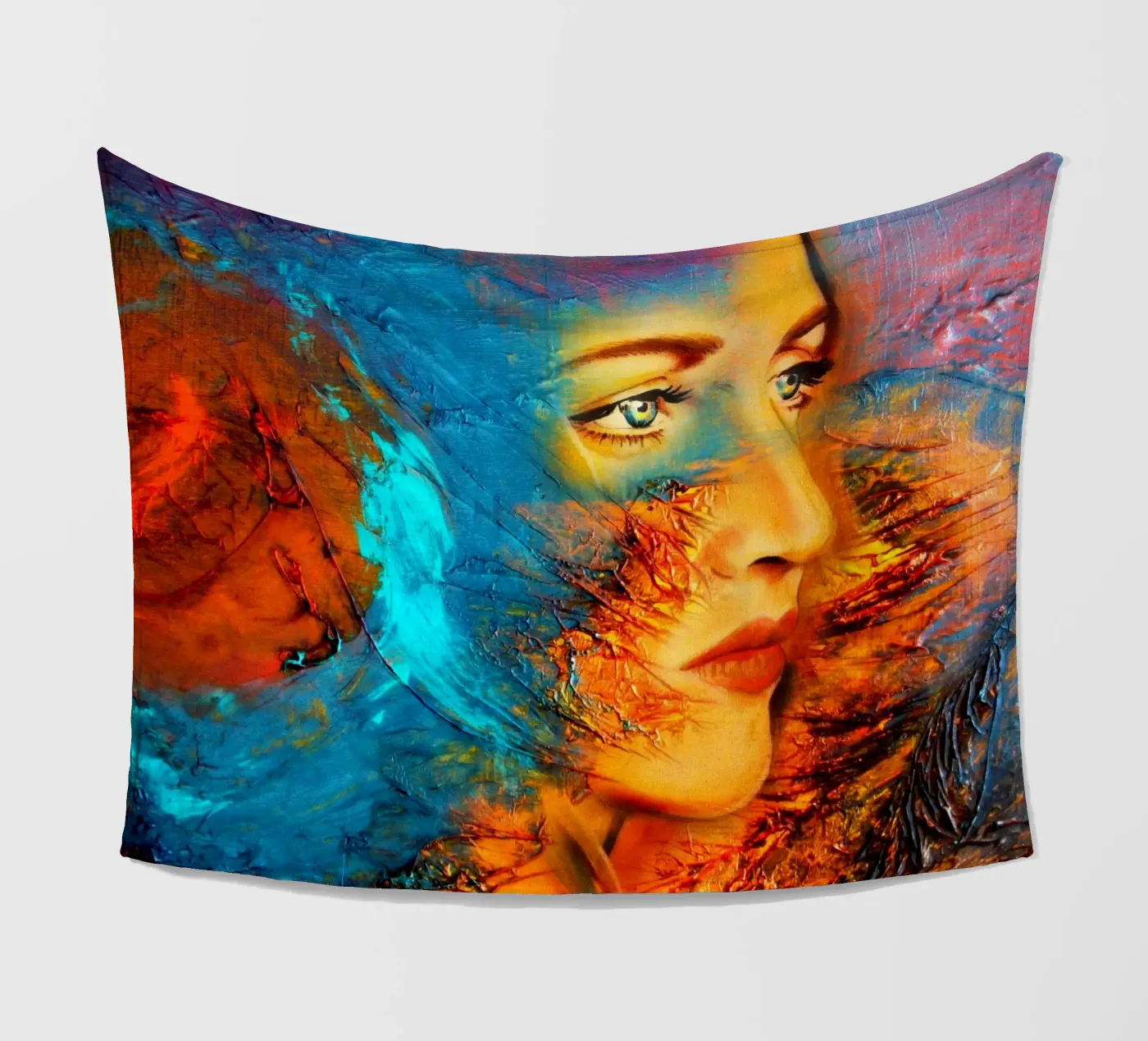 Mother Earth Fleecedecke von Happy 😃 Art 🎨 by Christine Schnoell