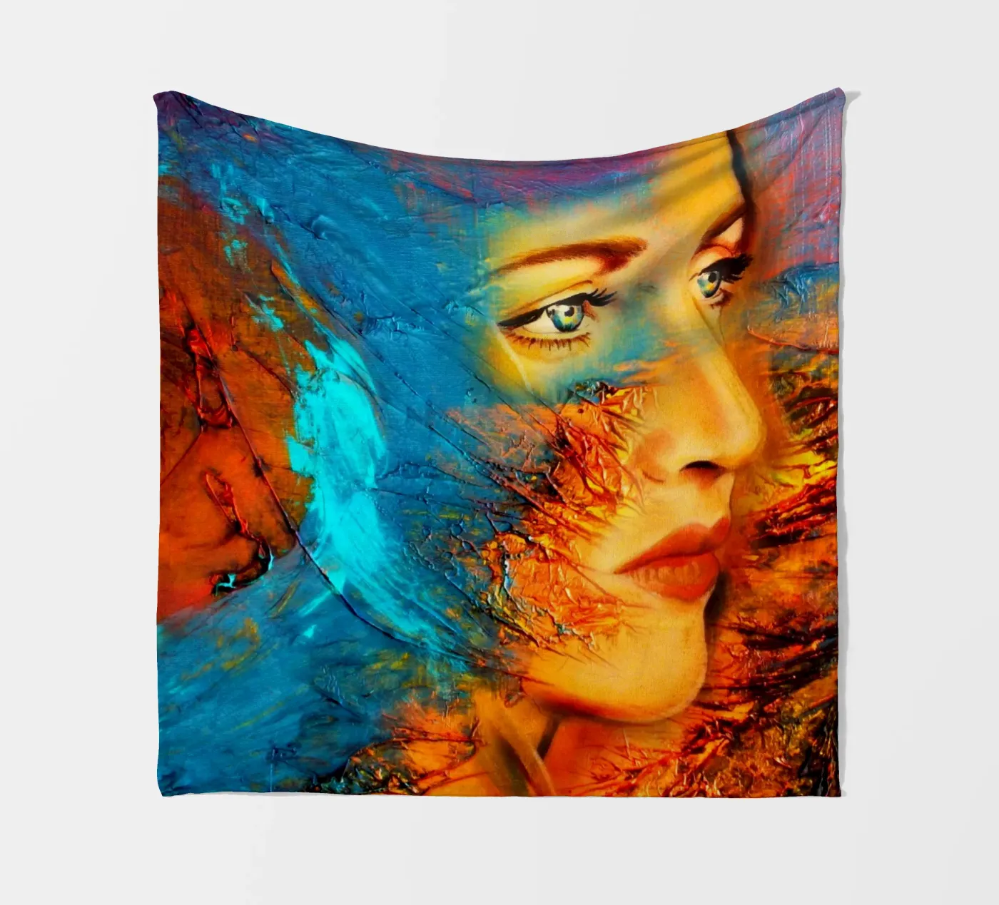 Mother Earth Fleecedecke von Happy 😃 Art 🎨 by Christine Schnoell