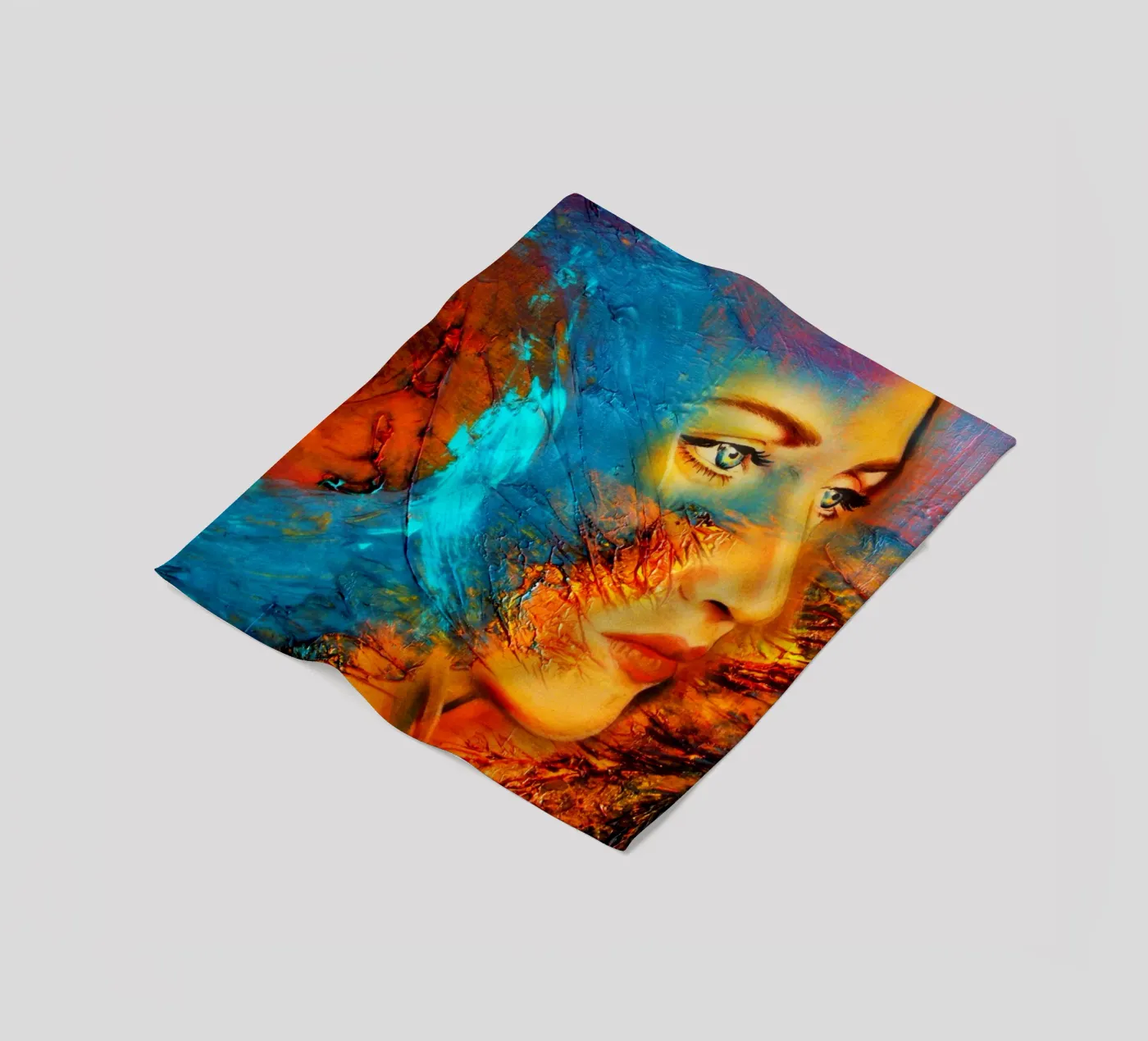 Mother Earth Fleecedecke von Happy 😃 Art 🎨 by Christine Schnoell