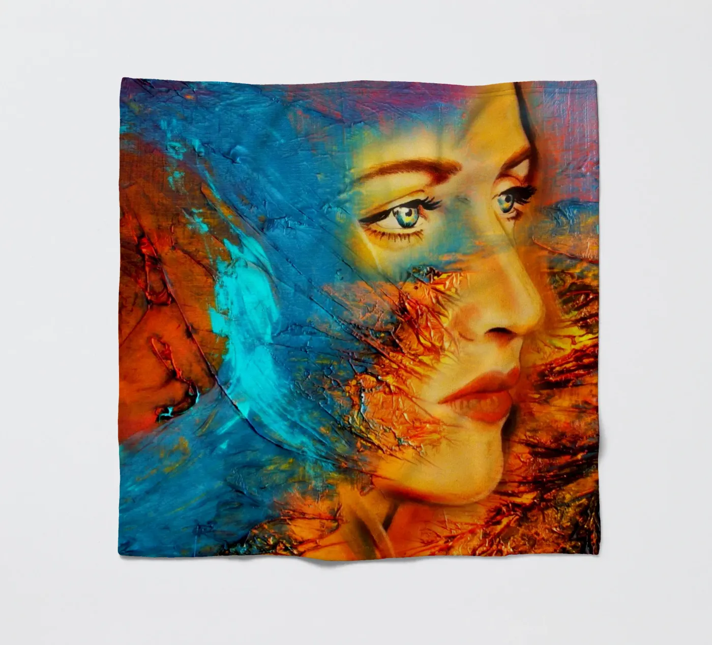 Mother Earth Fleecedecke von Happy 😃 Art 🎨 by Christine Schnoell