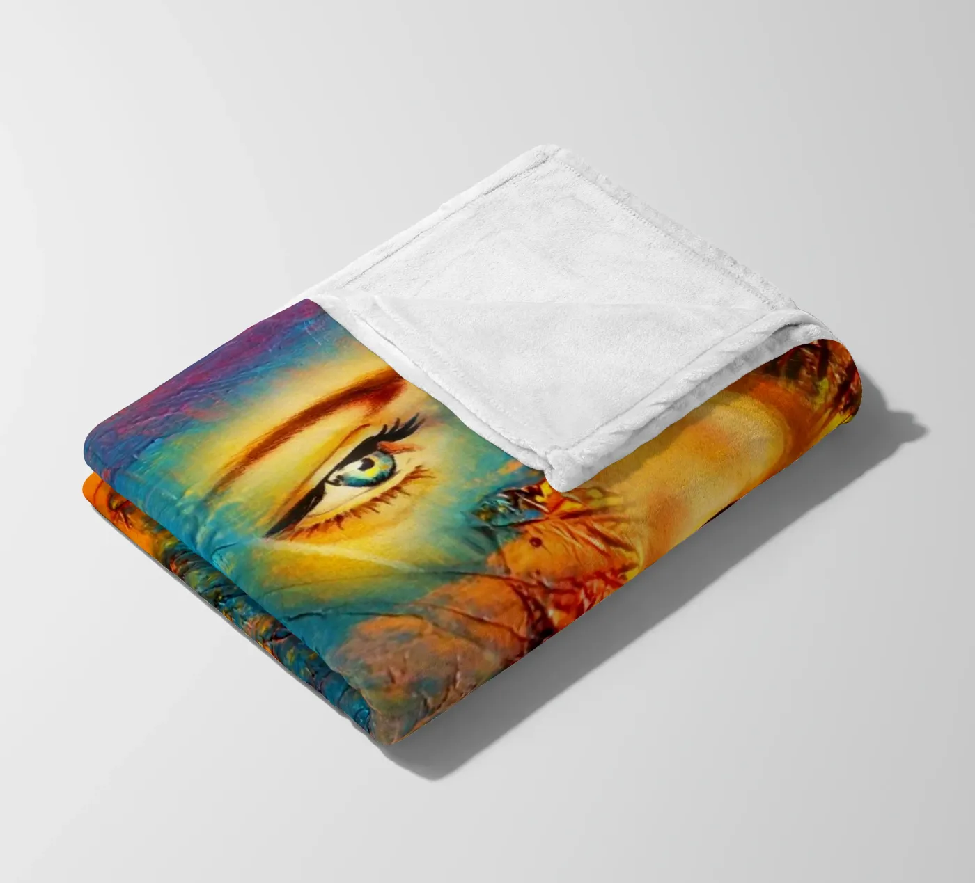 Mother Earth Fleecedecke von Happy 😃 Art 🎨 by Christine Schnoell