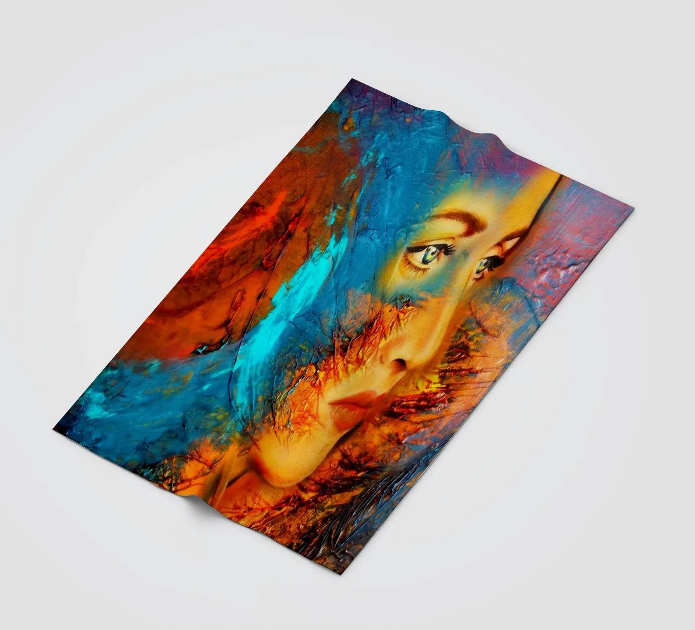 Mother Earth Fleecedecke von Happy 😃 Art 🎨 by Christine Schnoell