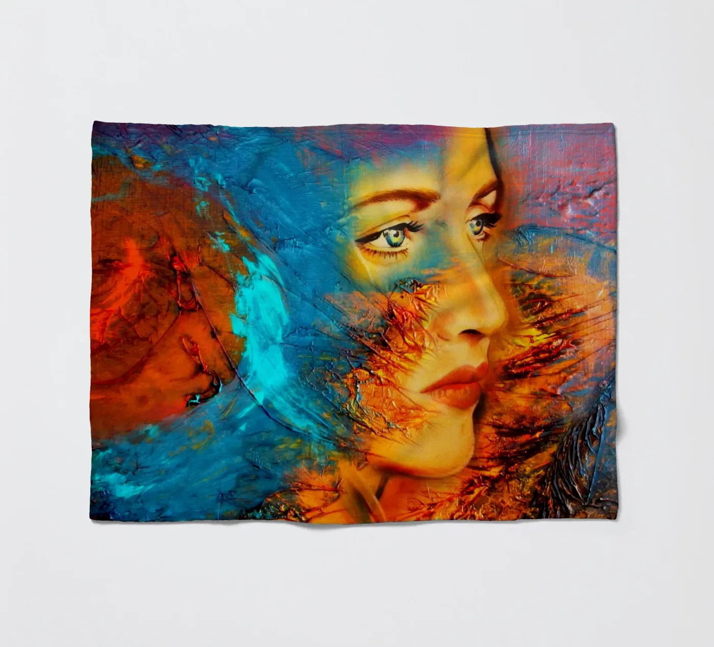 Mother Earth Fleecedecke von Happy 😃 Art 🎨 by Christine Schnoell