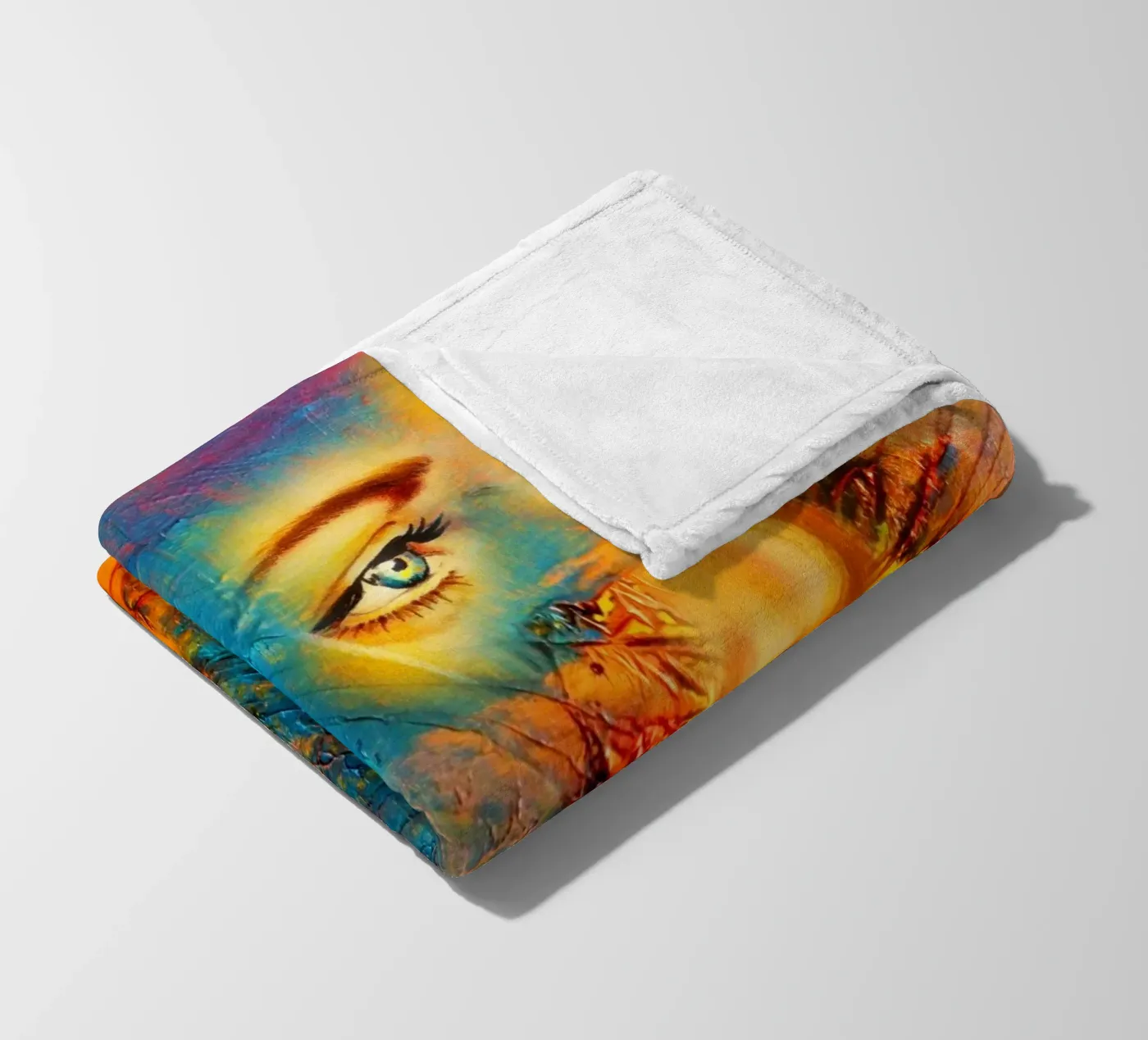 Mother Earth Fleecedecke von Happy 😃 Art 🎨 by Christine Schnoell