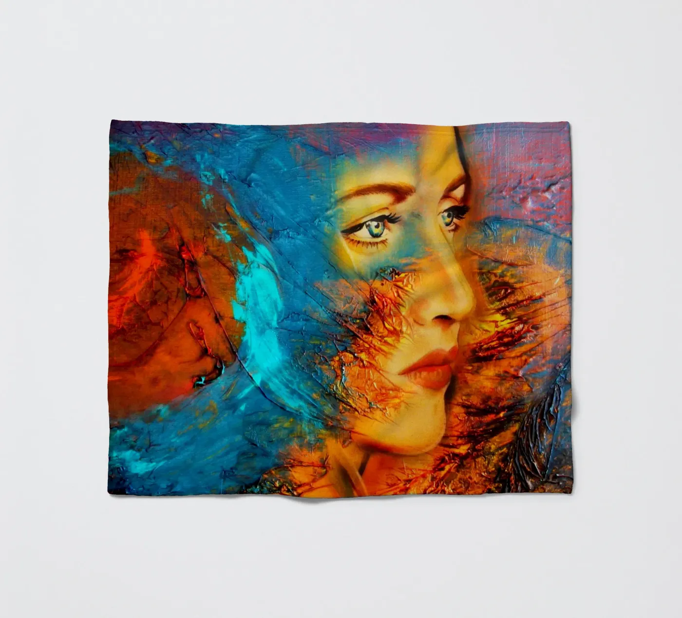 Mother Earth Fleecedecke von Happy 😃 Art 🎨 by Christine Schnoell