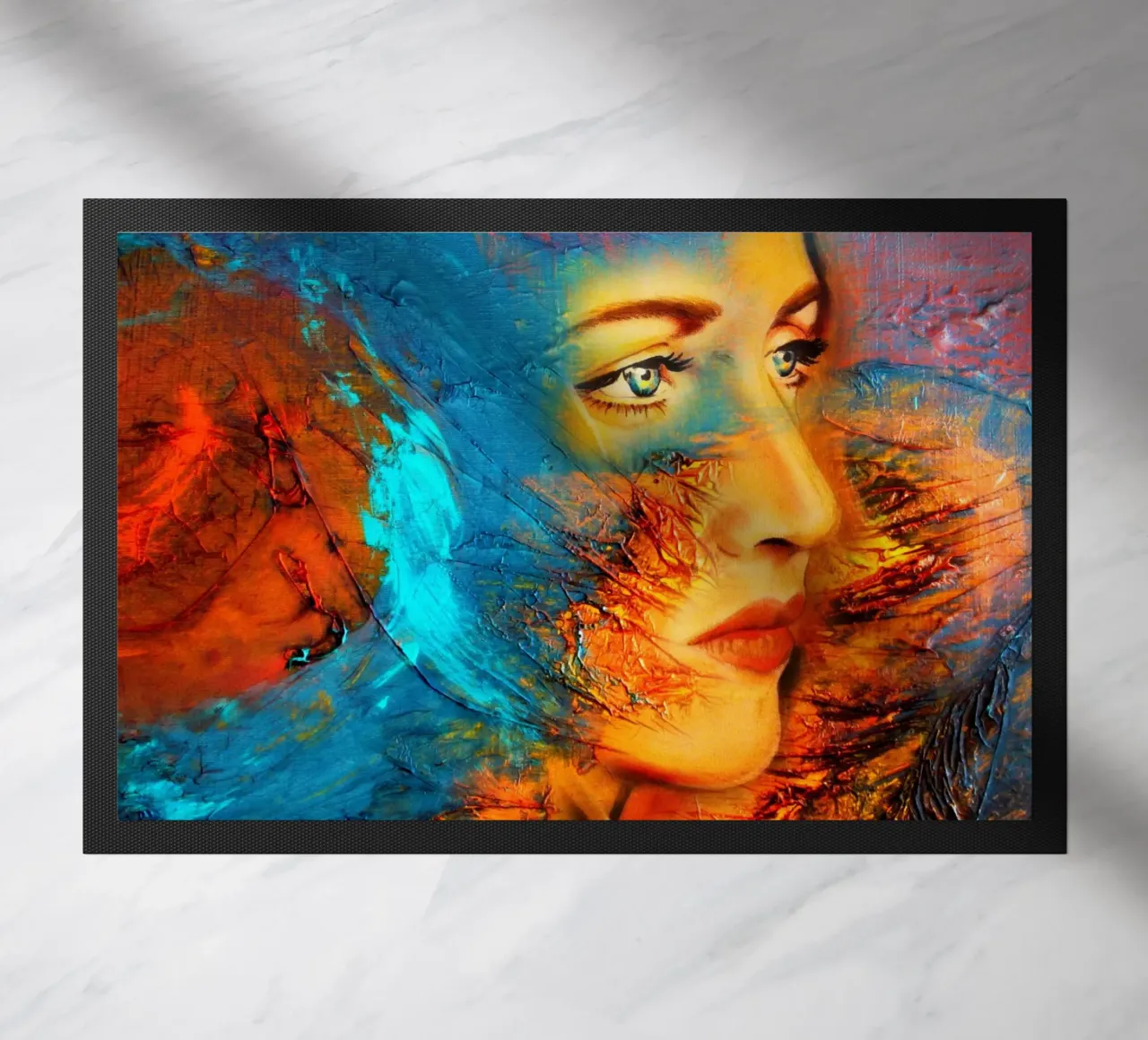 Mutter Erde Fußmatte von Happy 😃 Art 🎨 by Christine Schnoell