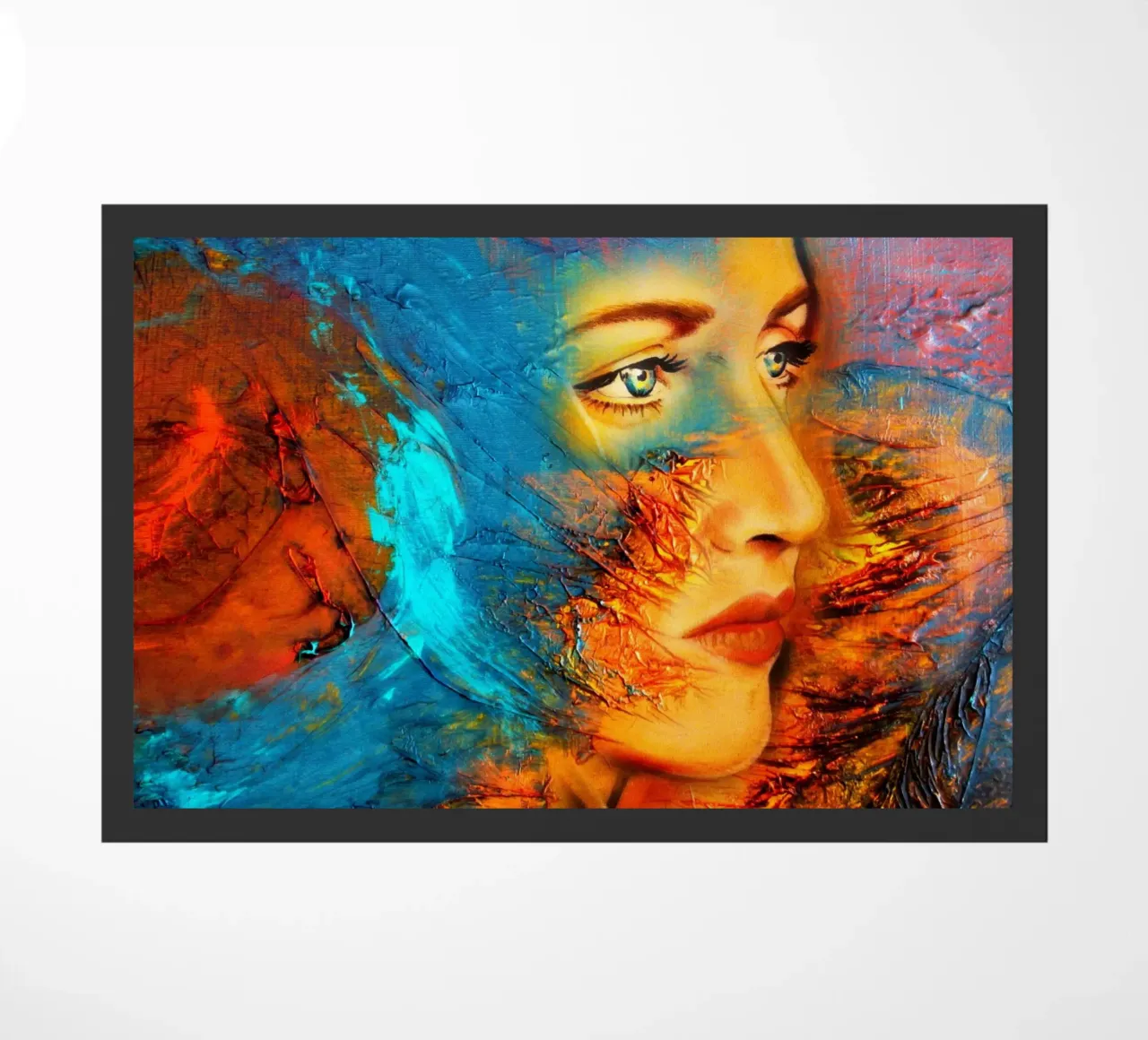 Mutter Erde Fußmatte von Happy 😃 Art 🎨 by Christine Schnoell