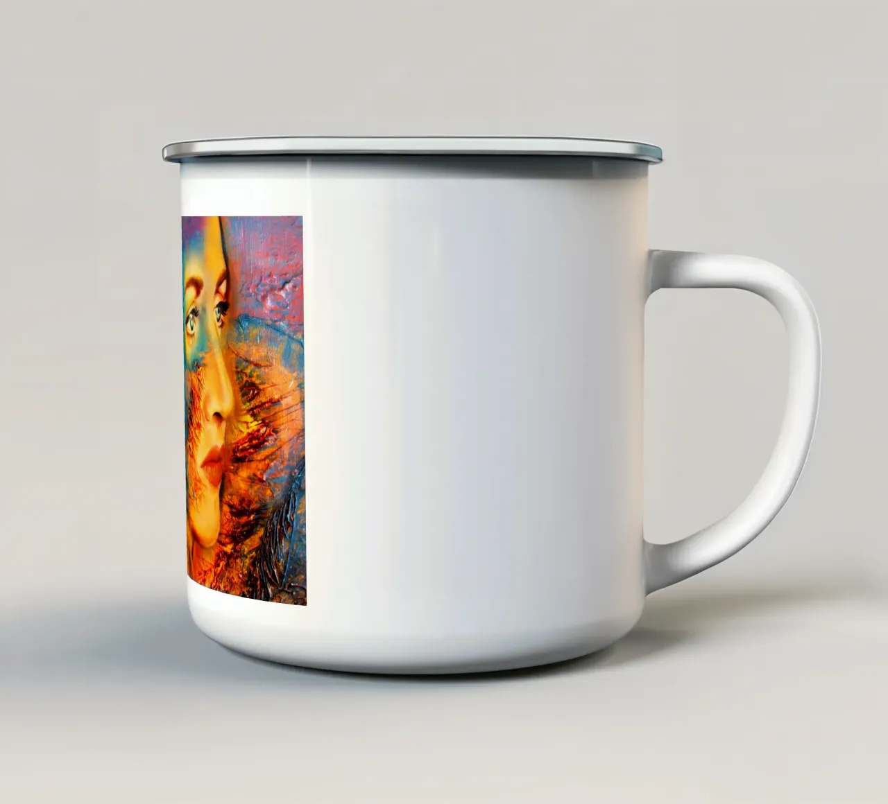 Madre Terra tazza in smalto da Happy 😃 Art 🎨 by Christine Schnoell