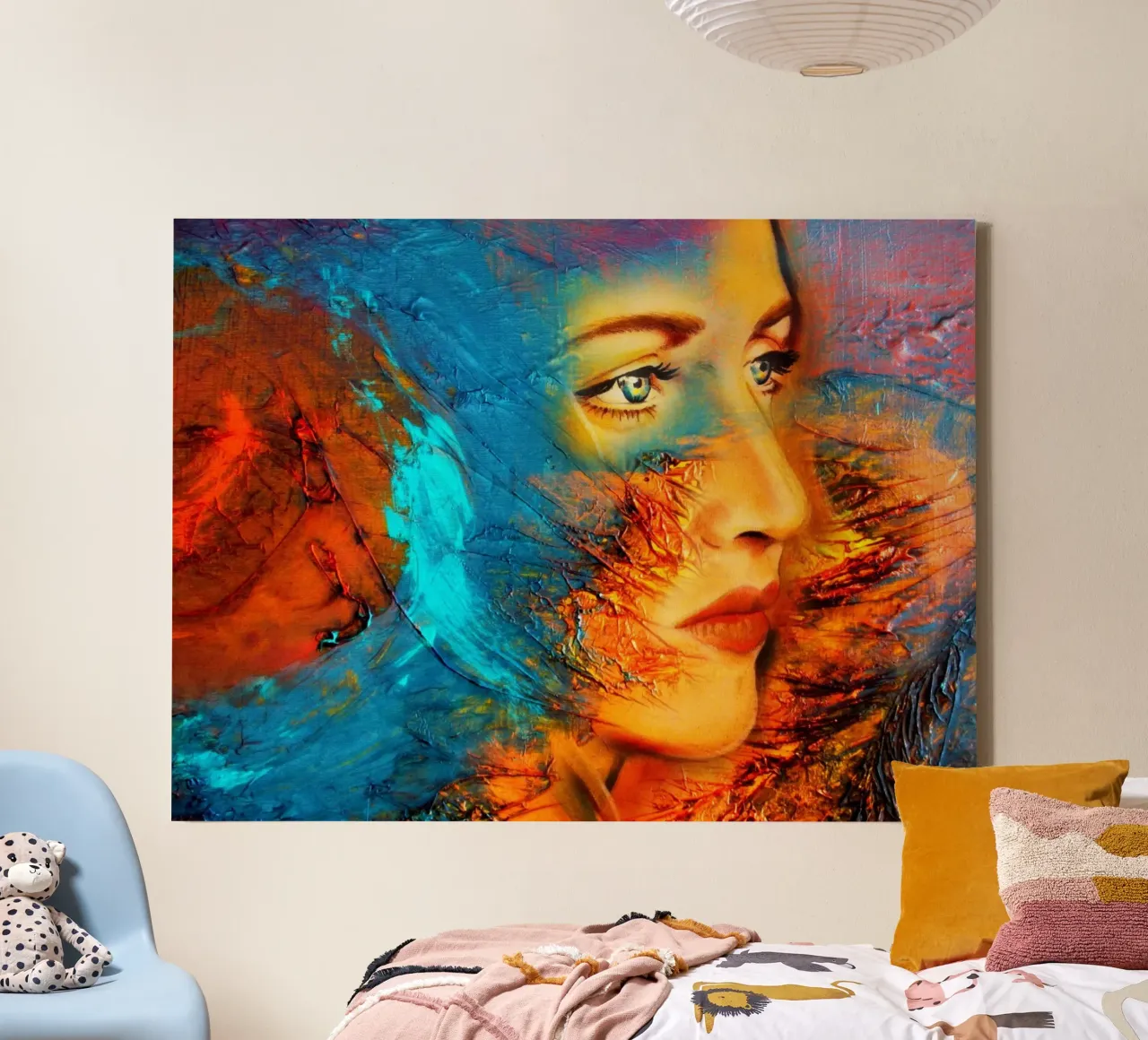 Moeder Aarde canvas van Happy 😃 Art 🎨 by Christine Schnoell