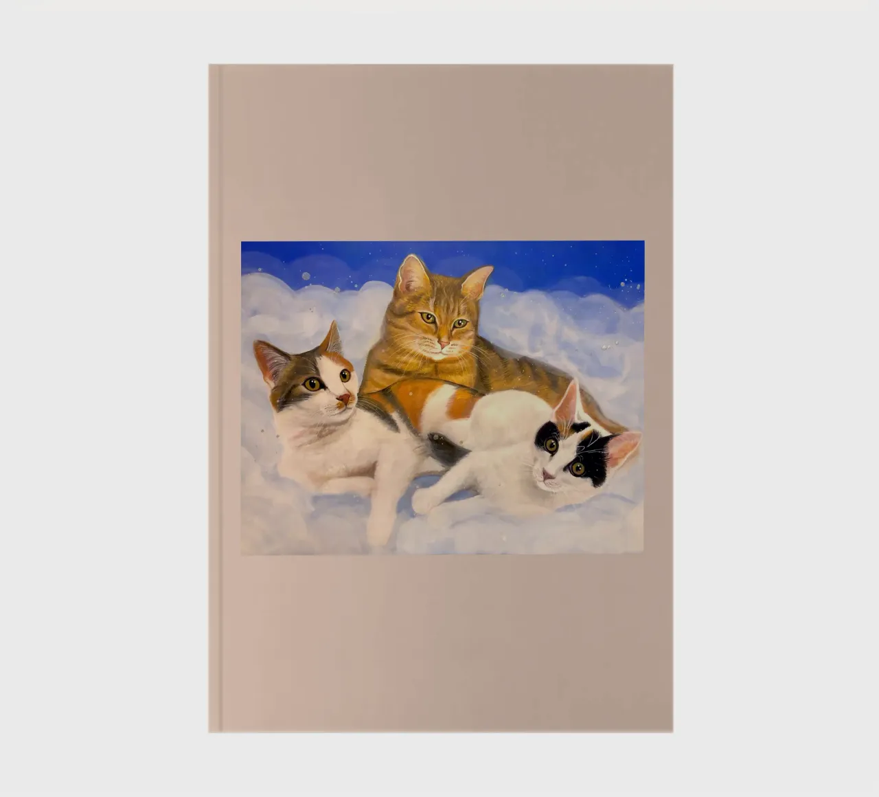 3 cute cats notebook by Happy 😃 Art 🎨 by Christine Schnoell