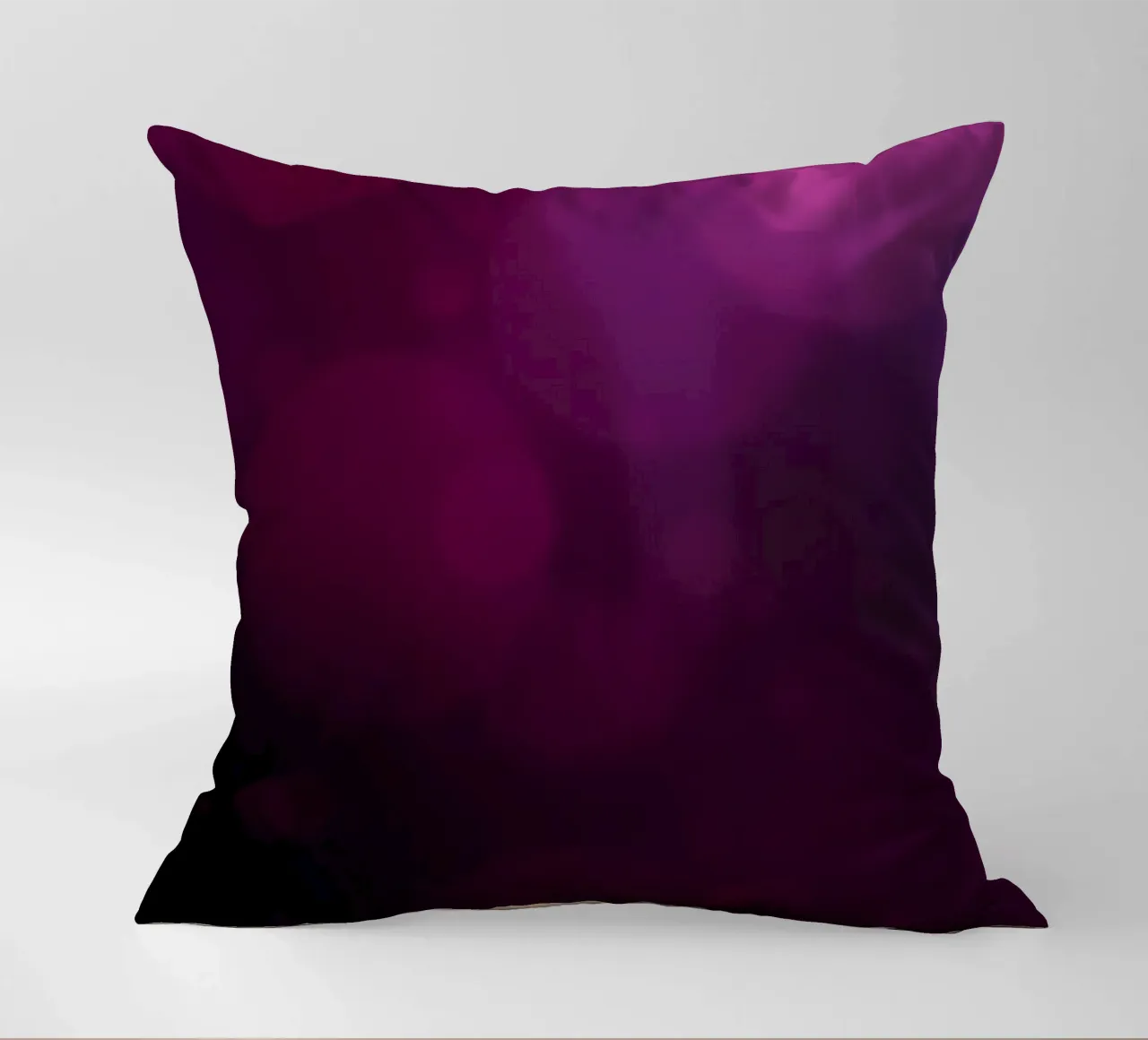 Vibrant abstract design with soft purple and pink bokeh decorative cushion by DesignDoodle