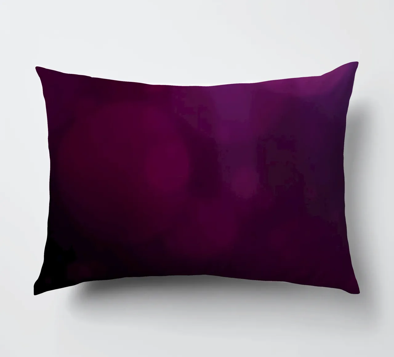 Vibrant abstract design with soft purple and pink bokeh decorative cushion by DesignDoodle
