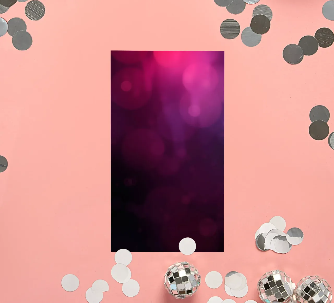 Vibrant abstract design with soft purple and pink bokeh sticker by DesignDoodle
