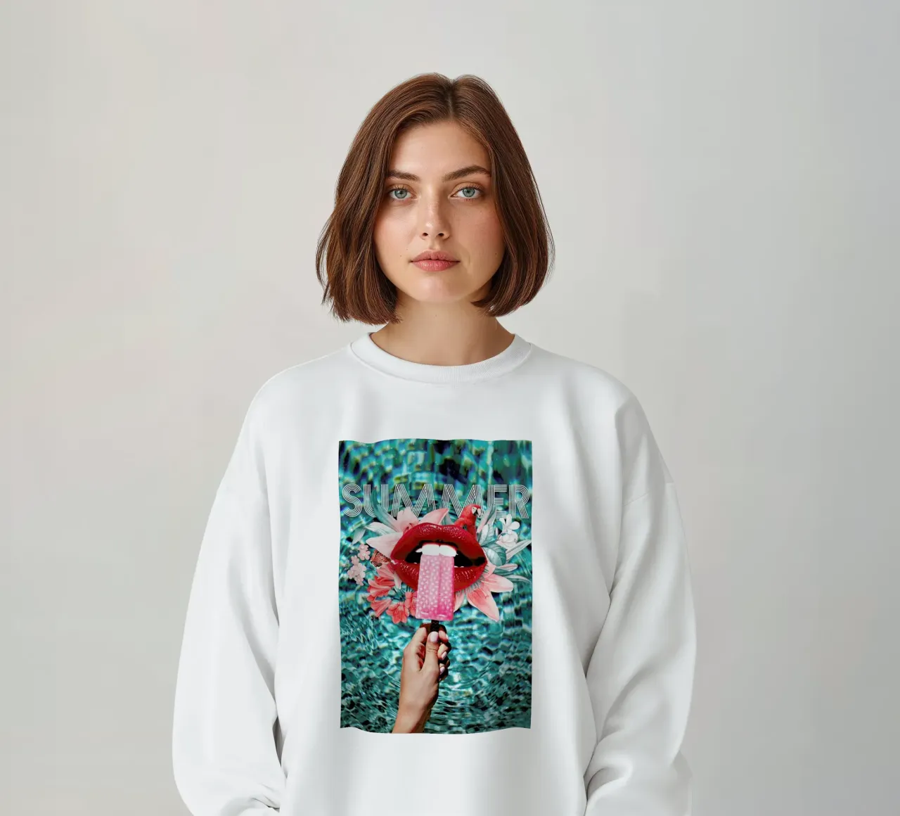 Summer Vibes sweatshirt van Paste in Place
