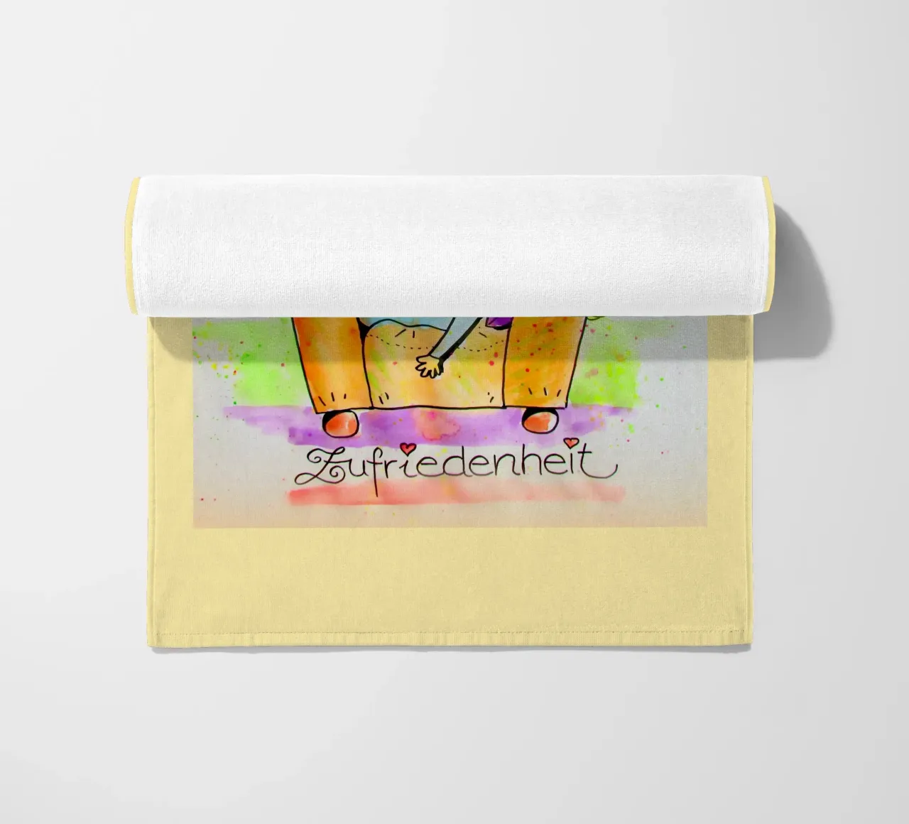 Soddisfazione telo mare da Happy 😃 Art 🎨 by Christine Schnoell