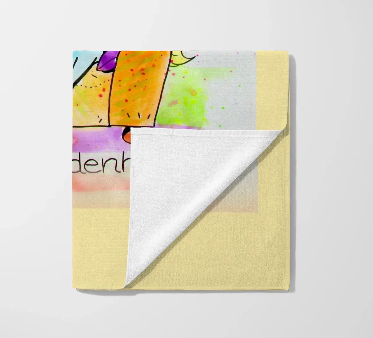 Soddisfazione telo mare da Happy 😃 Art 🎨 by Christine Schnoell