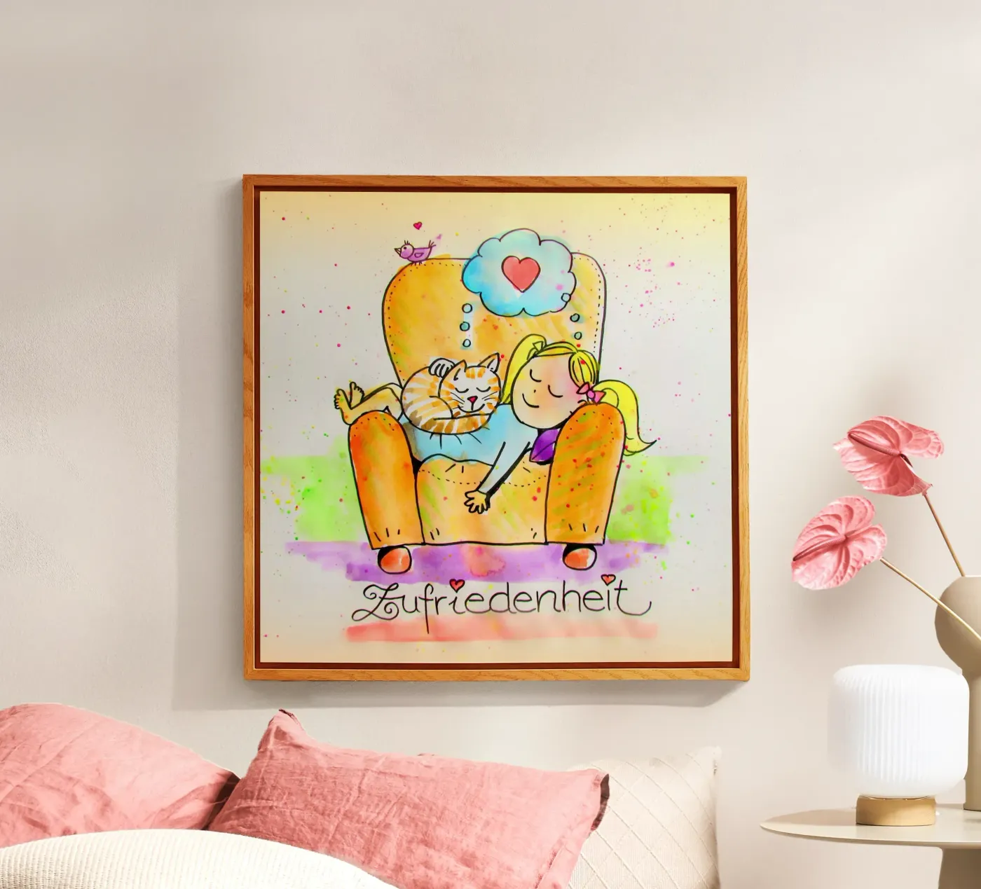 Satisfaction Acryl-Glas von Happy 😃 Art 🎨 by Christine Schnoell