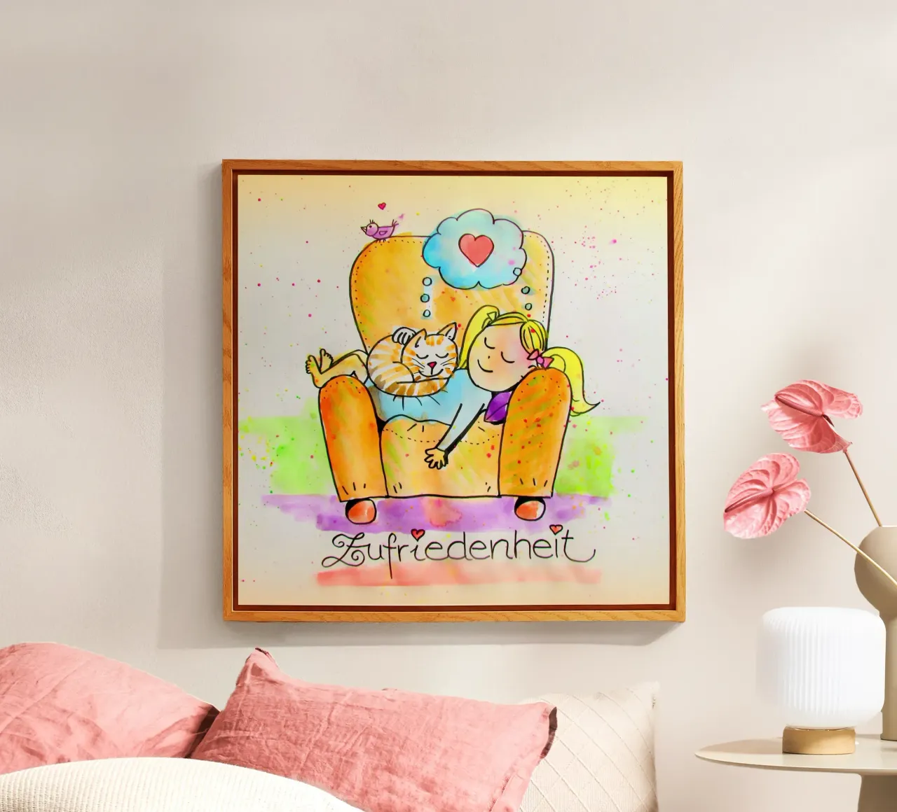 Satisfaction plexiglas de Happy 😃 Art 🎨 by Christine Schnoell