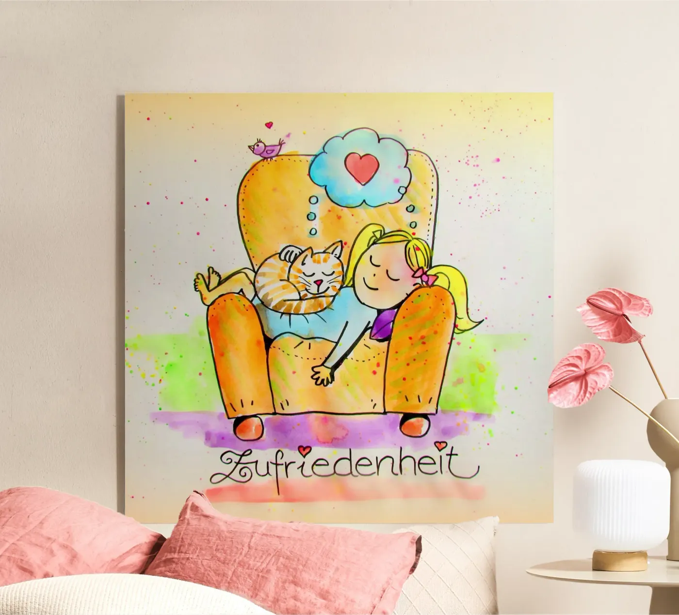 Satisfaction Acryl-Glas von Happy 😃 Art 🎨 by Christine Schnoell