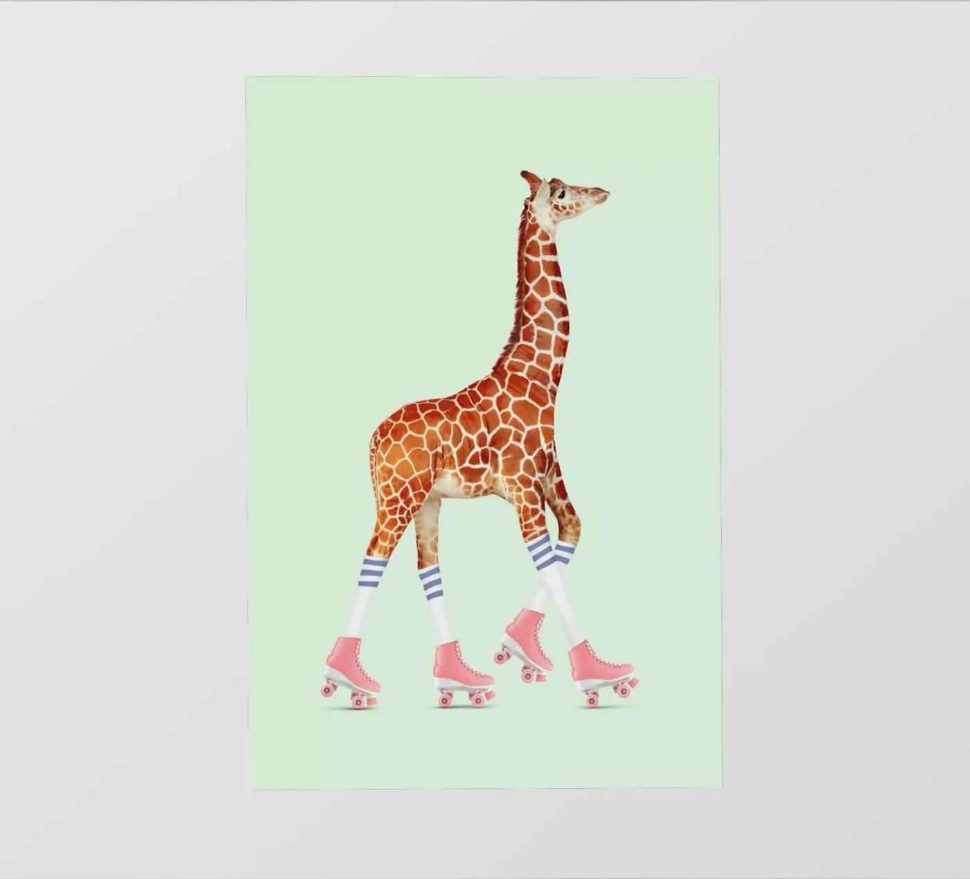 Rollerskating Giraffe PVC Plane von Jonas Loose