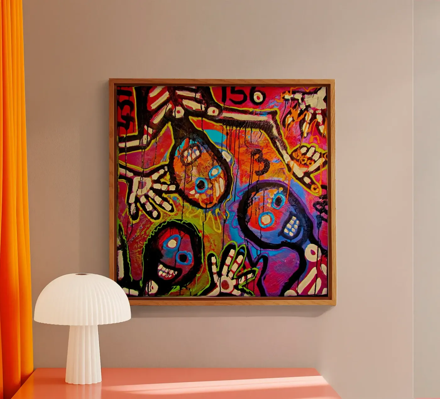 Grappige spoken acryl van Happy 😃 Art 🎨 by Christine Schnoell