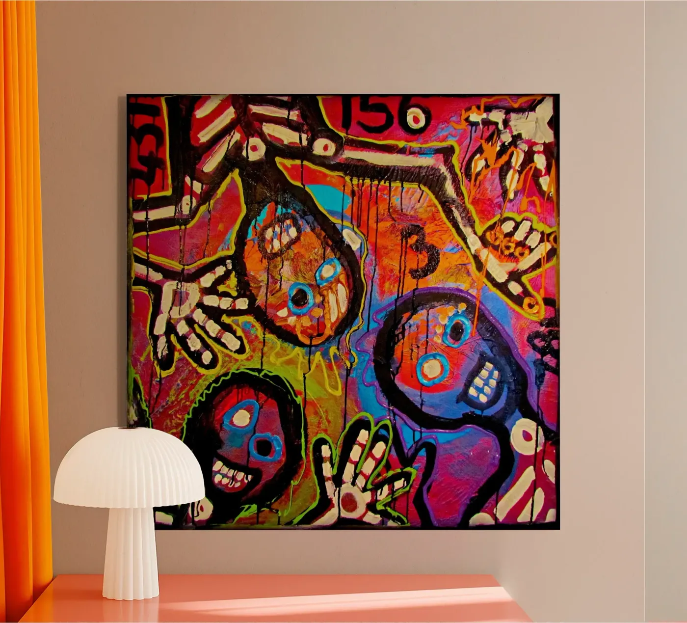 Grappige spoken acryl van Happy 😃 Art 🎨 by Christine Schnoell