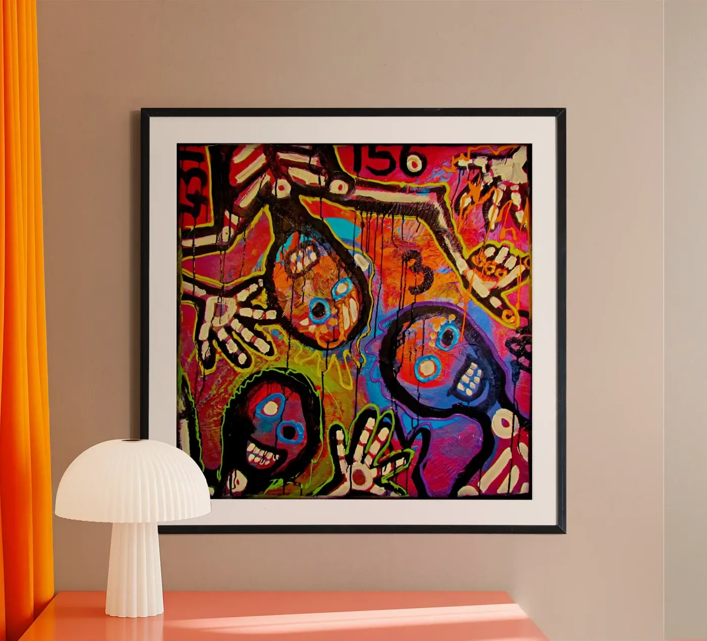 Funny ghosts Poster von Happy 😃 Art 🎨 by Christine Schnoell