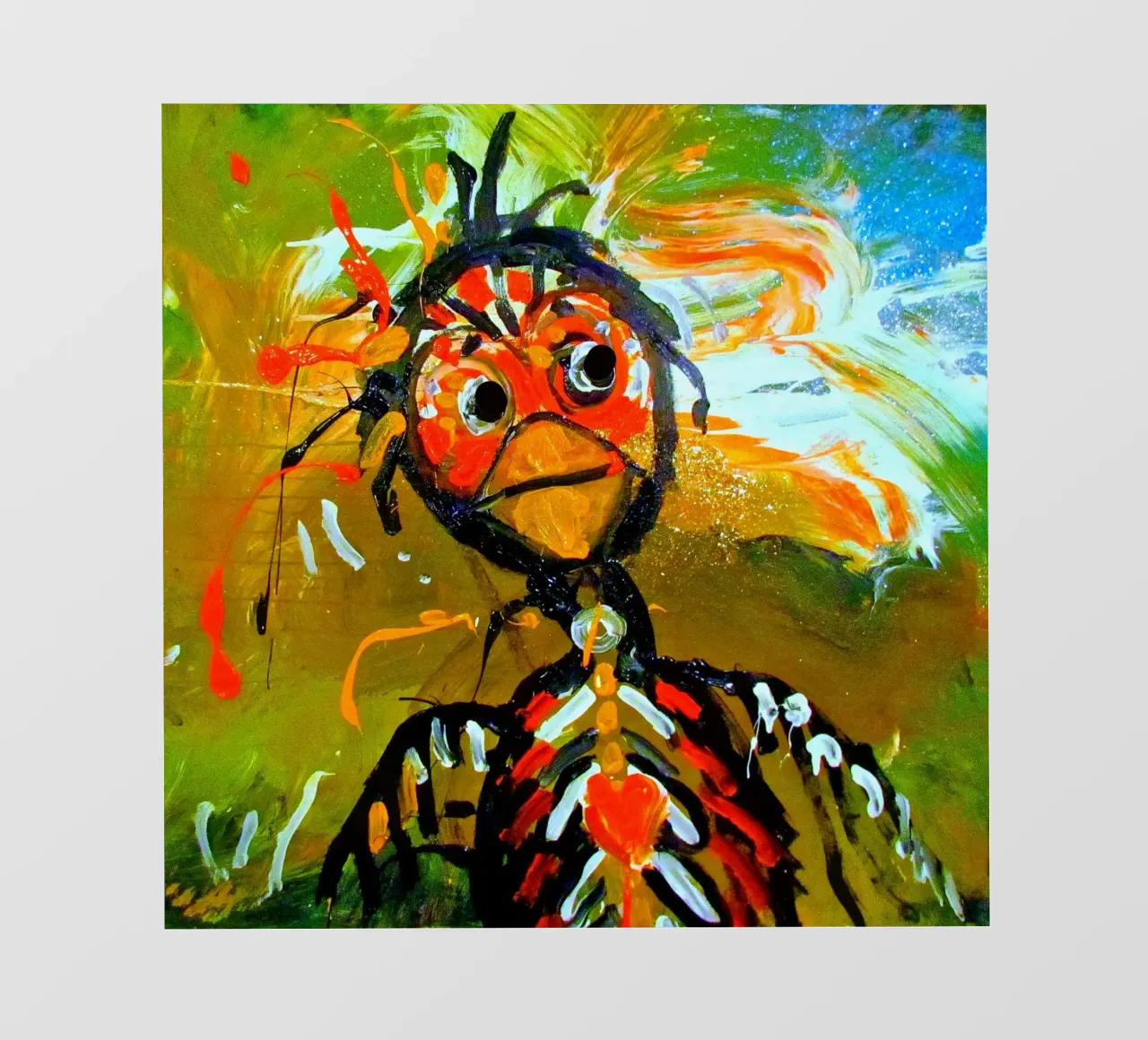 Uccello strano pellicola backlit da Happy 😃 Art 🎨 by Christine Schnoell