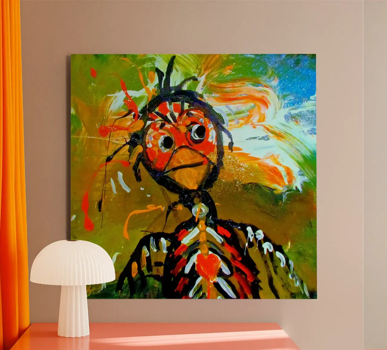 Schräger Vogel Forex-Platte von Happy 😃 Art 🎨 by Christine Schnoell