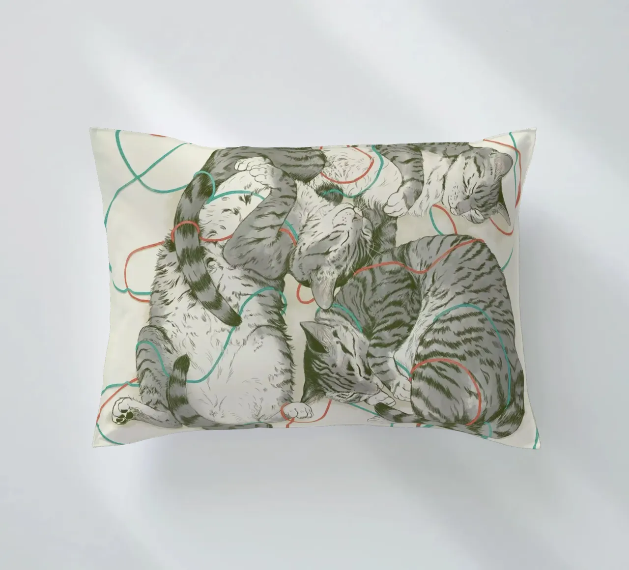 Sleeping Cats cuscino da Laura Graves
