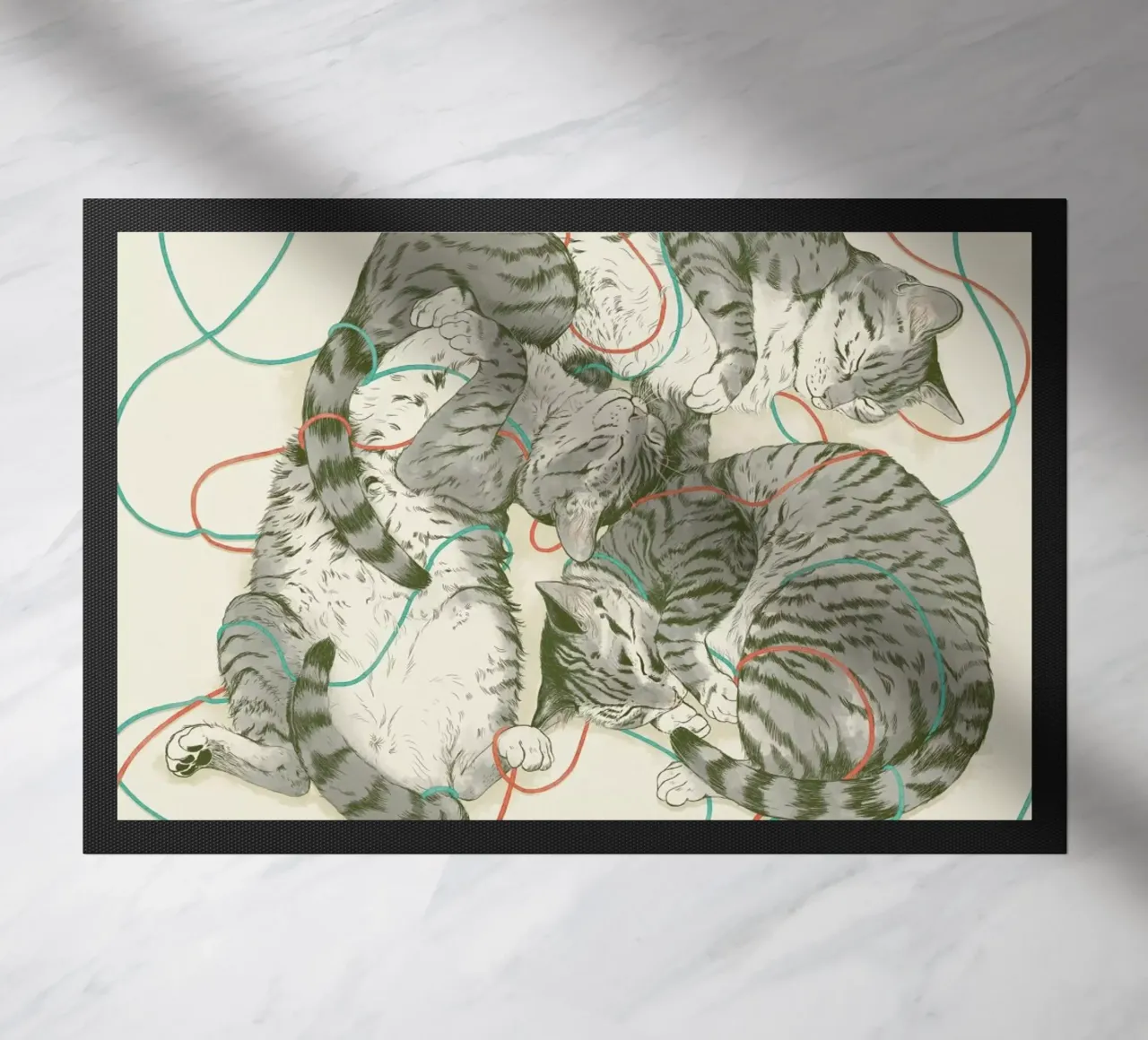 Sleeping Cats zerbino da Laura Graves